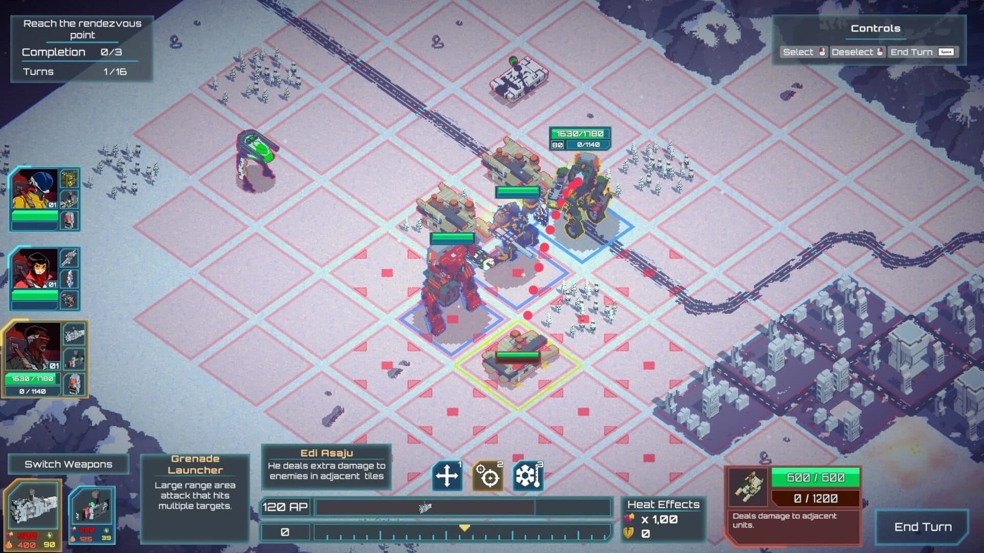 Ignited Steel: Mech Tactics screenshot 1