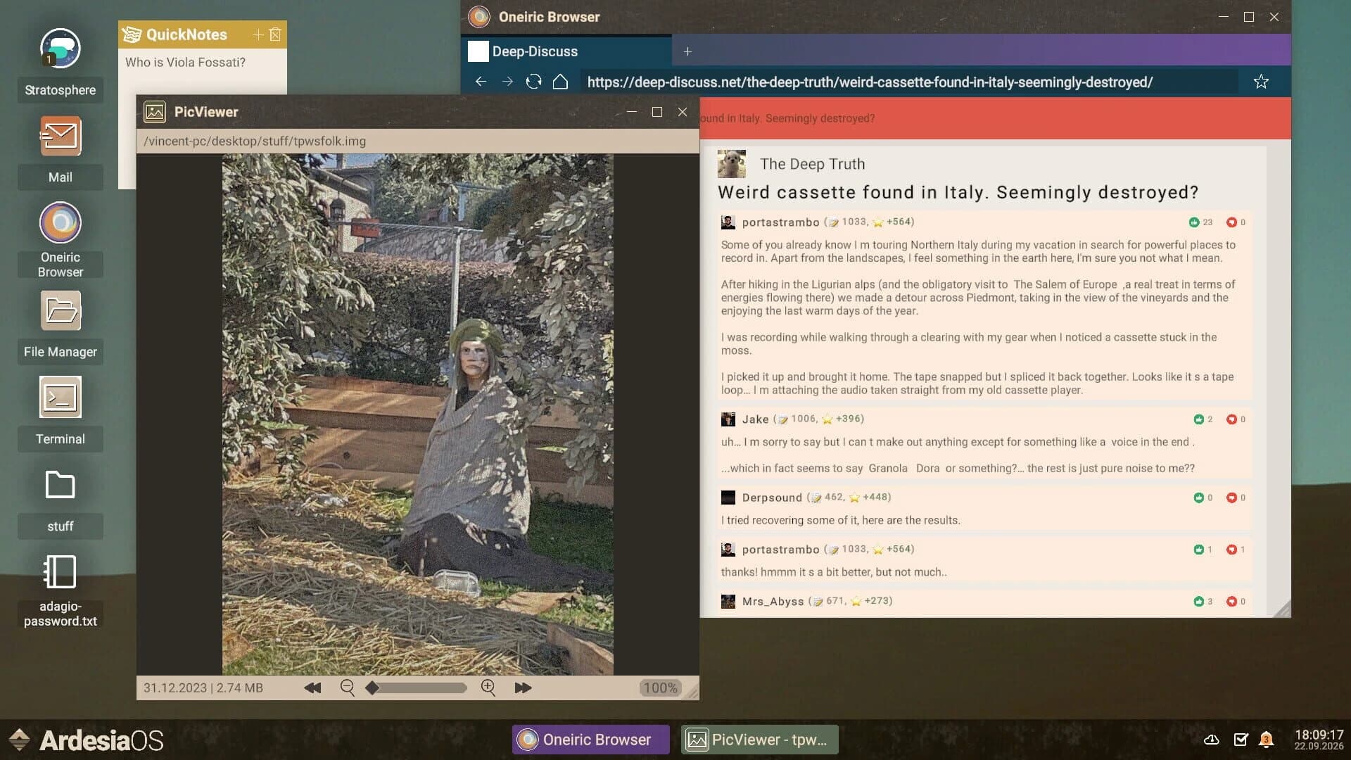 Imprinted screenshot 2