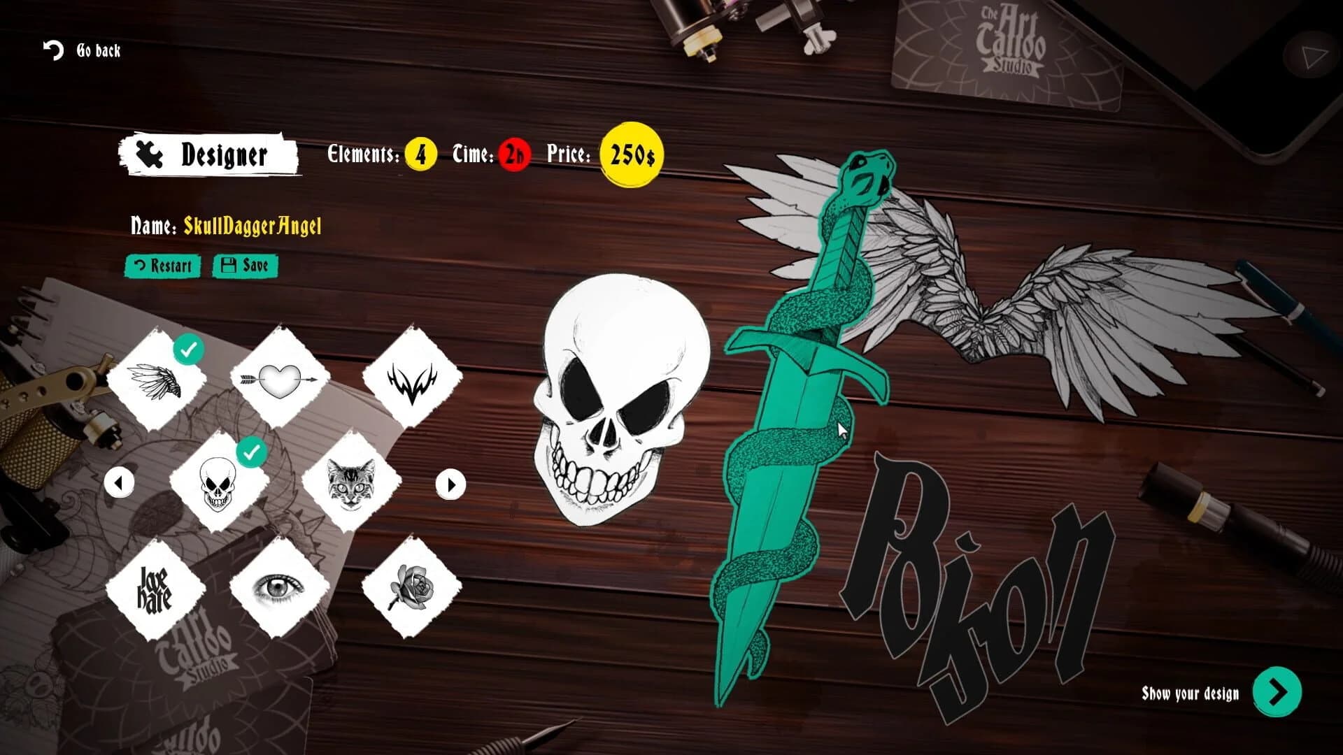 Ink Studio: Tattoo Artist Simulator screenshot 4