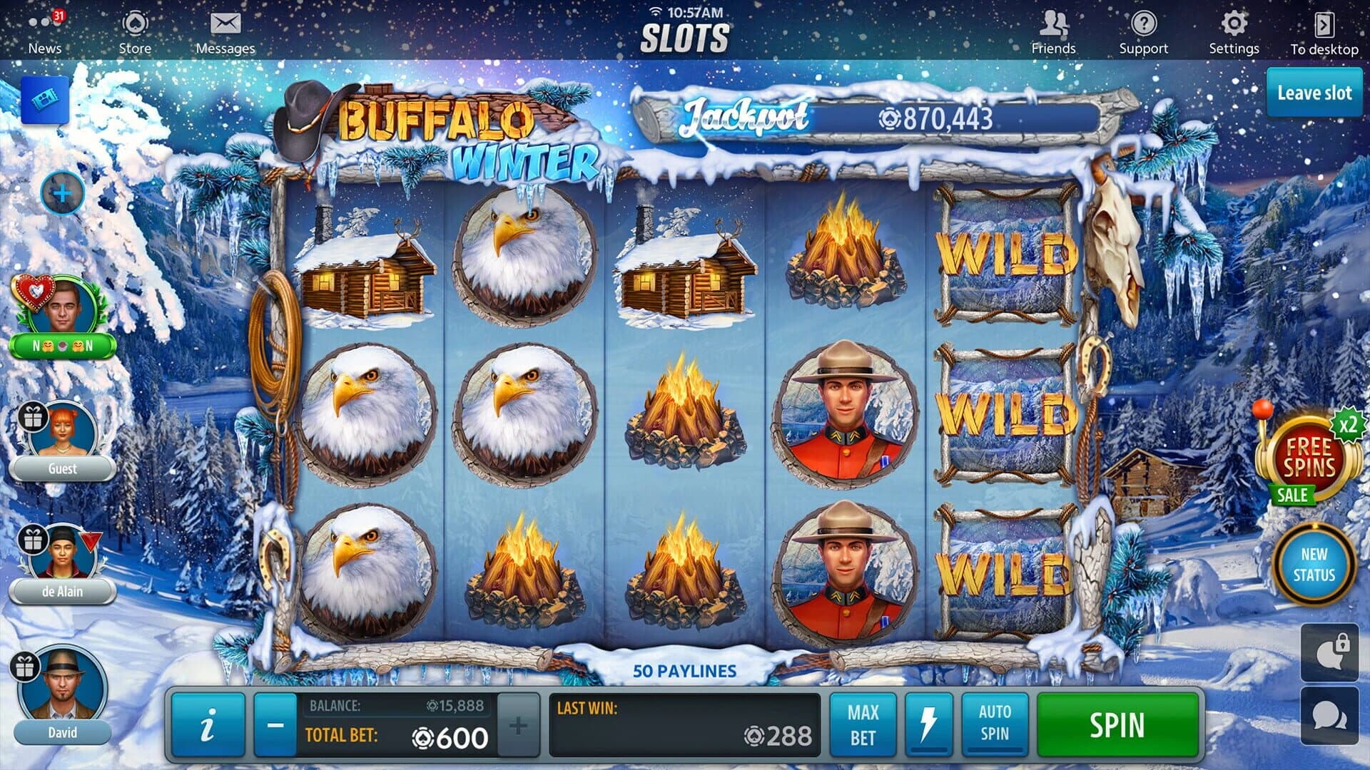 Jackpot Buffalo Slots screenshot 2