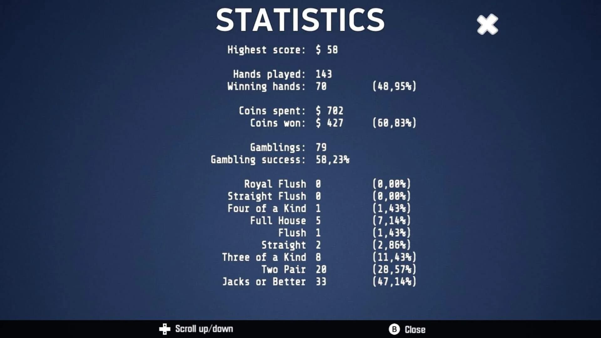 Jacks or Better: Video Poker screenshot 4