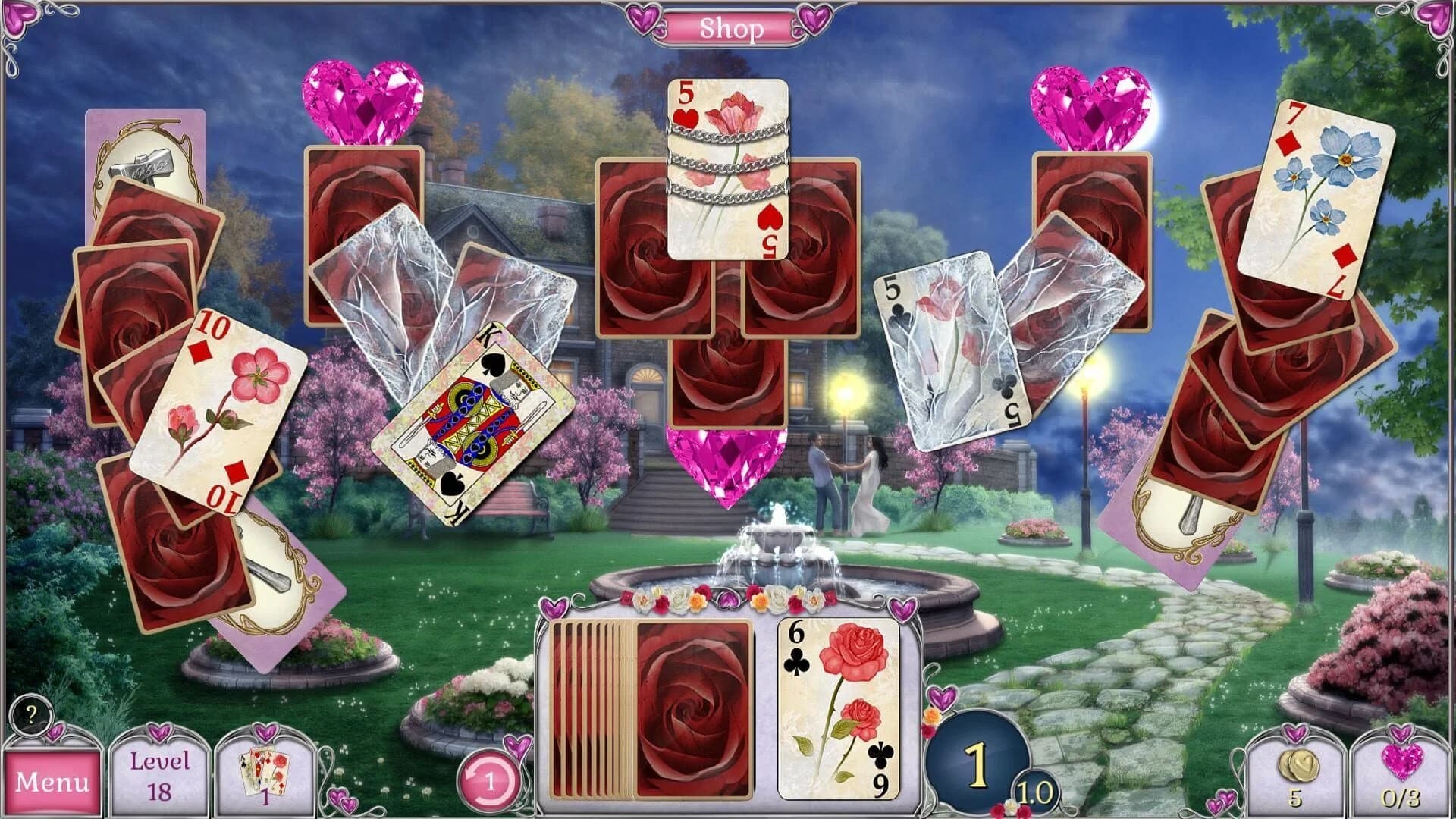 Jewel Match Solitaire L'Amour screenshot 2
