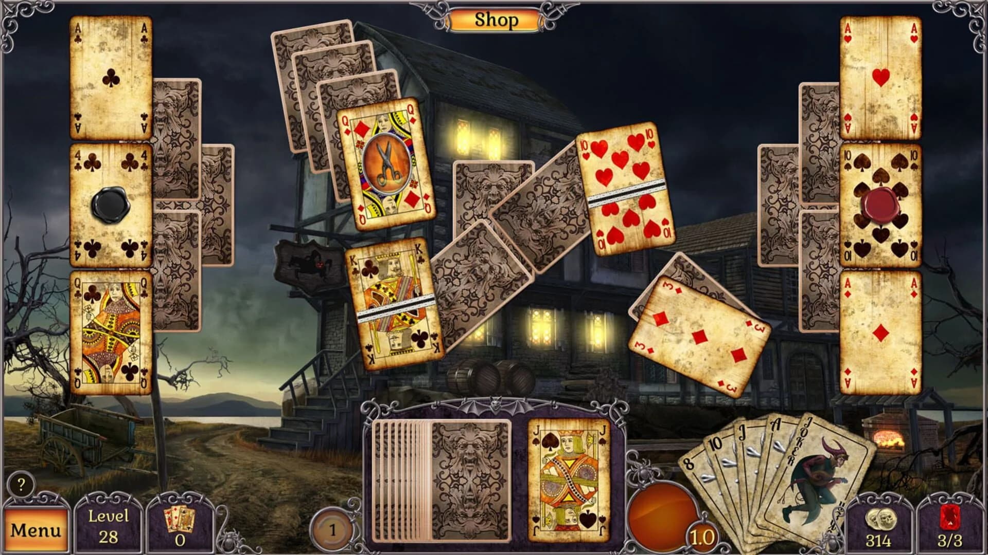 Jewel Match Twilight Solitaire screenshot 1