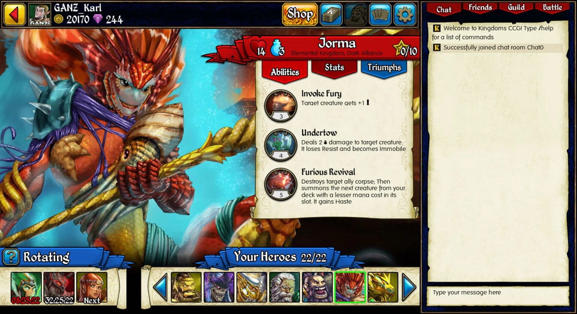 Kingdoms CCG screenshot 3