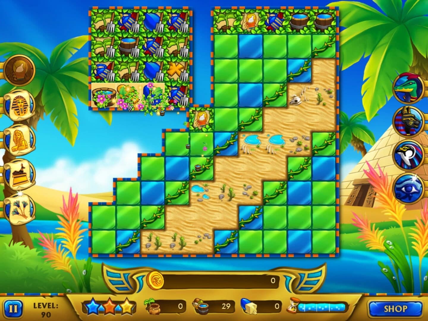 Legend of Egypt: Pharaohs Garden screenshot 2