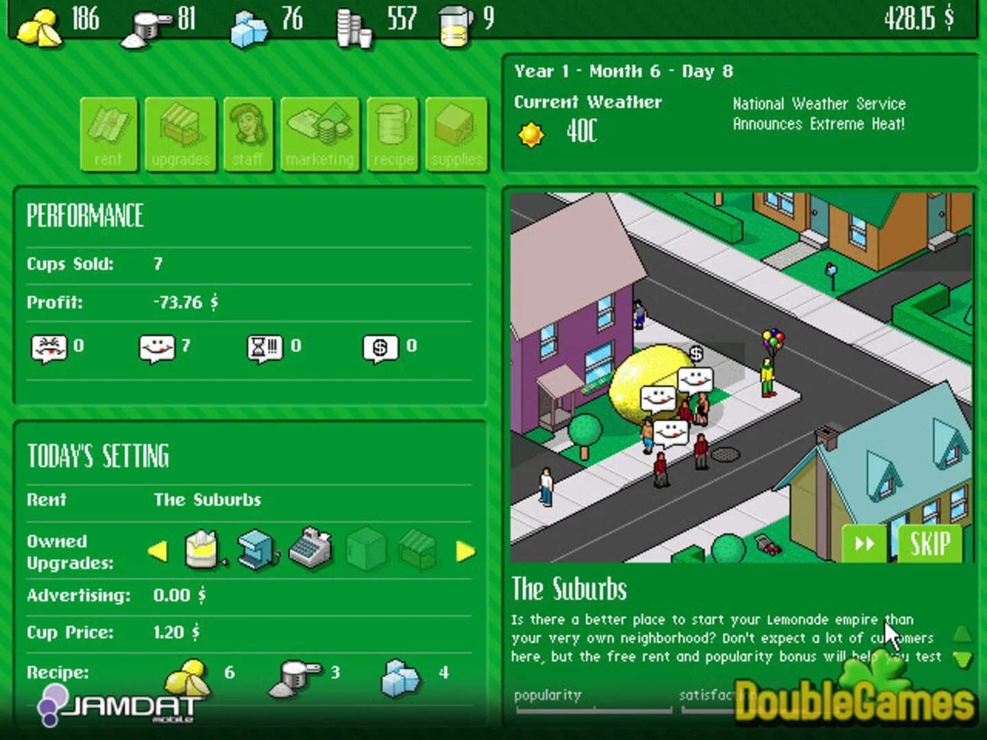 Lemonade Tycoon screenshot 1