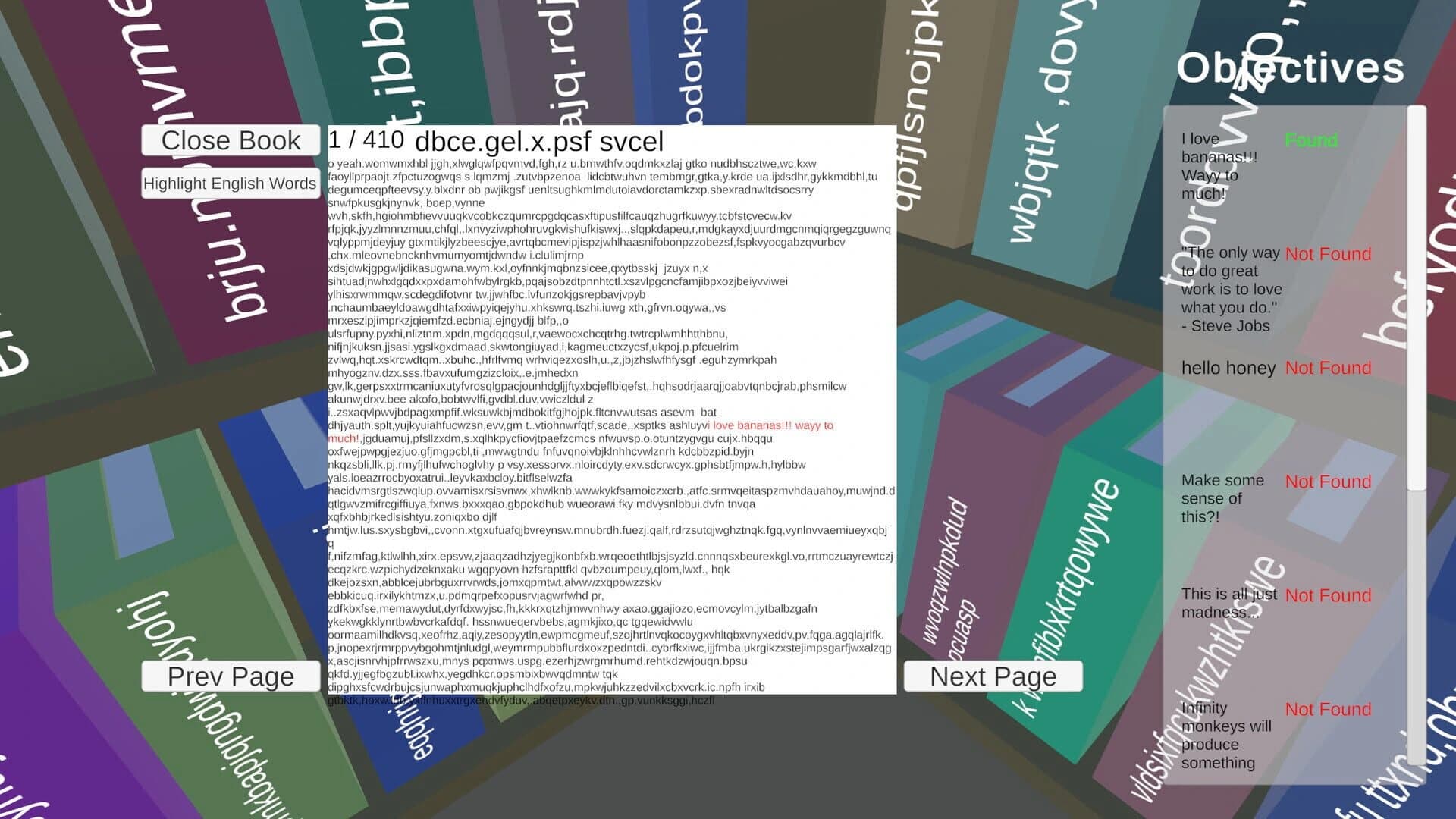 Library of Babel screenshot 5