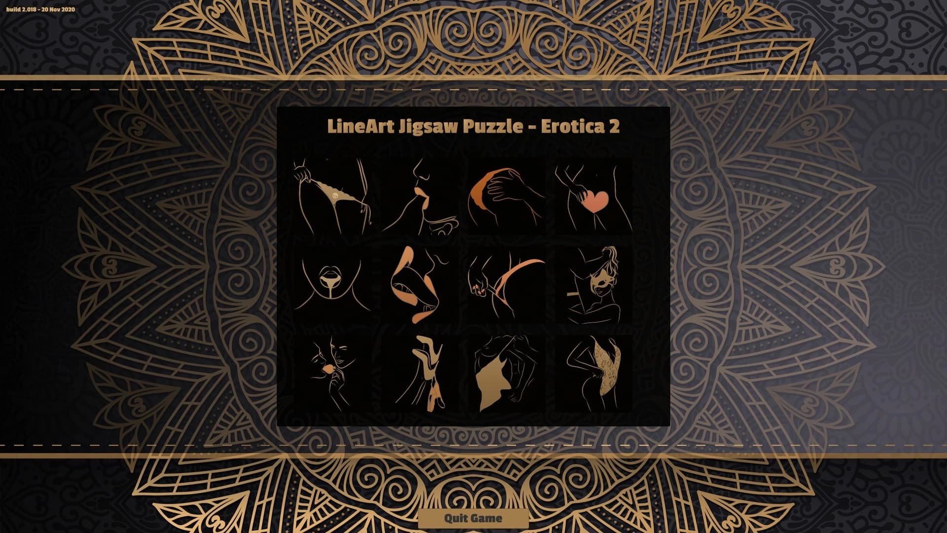 LineArt Jigsaw Puzzle: Erotica 2 screenshot 3