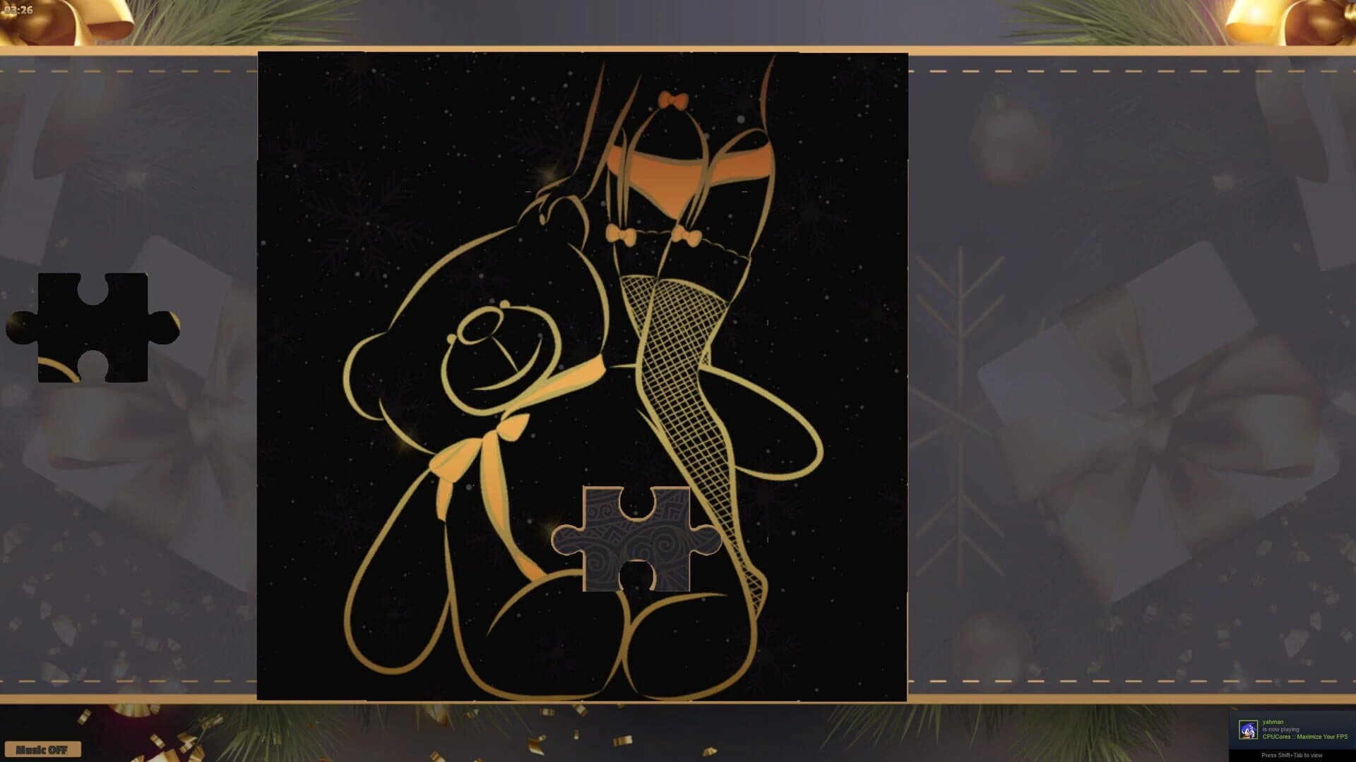LineArt Jigsaw Puzzle: Erotica Christmas screenshot 1