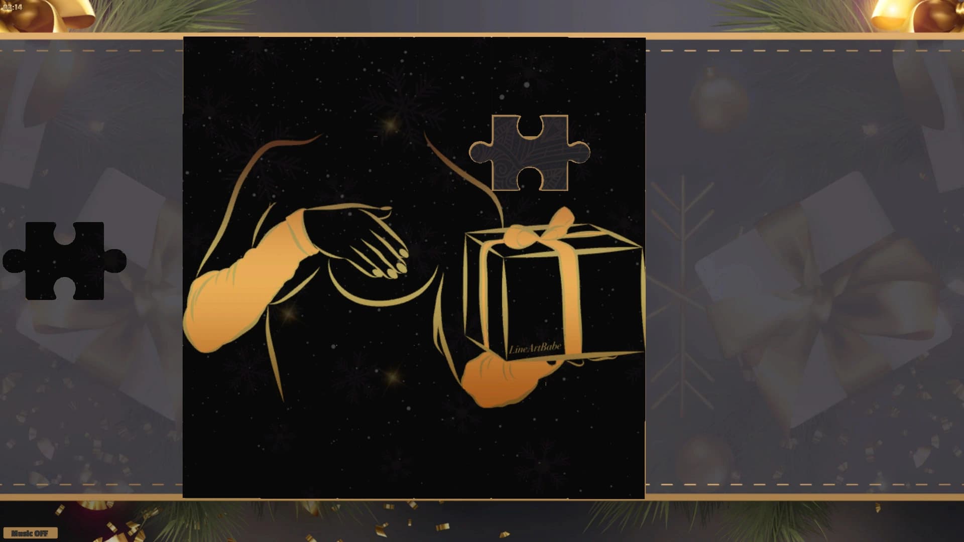 LineArt Jigsaw Puzzle: Erotica Christmas screenshot 5