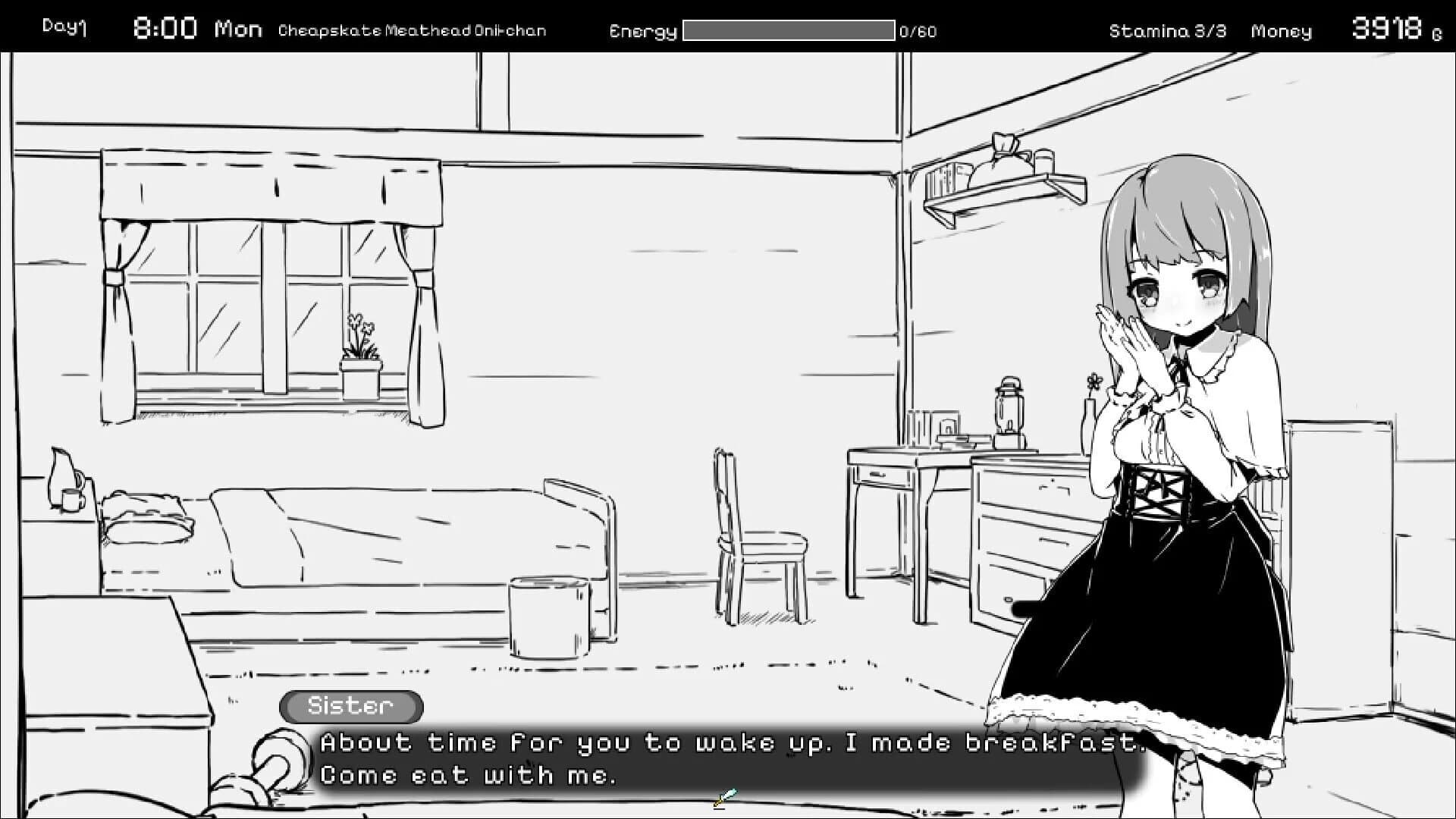 Living With Sister: Monochrome Fantasy screenshot 3