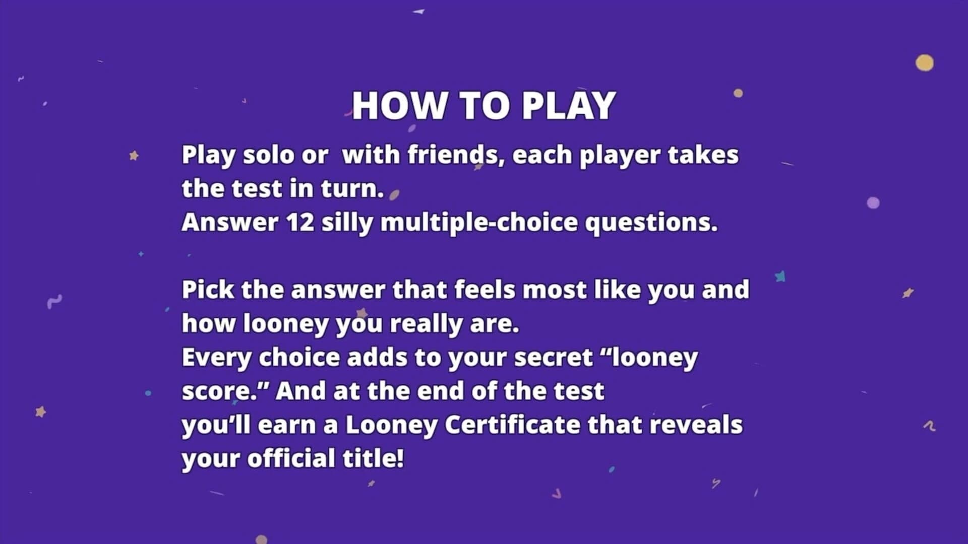 Looney Test screenshot 3