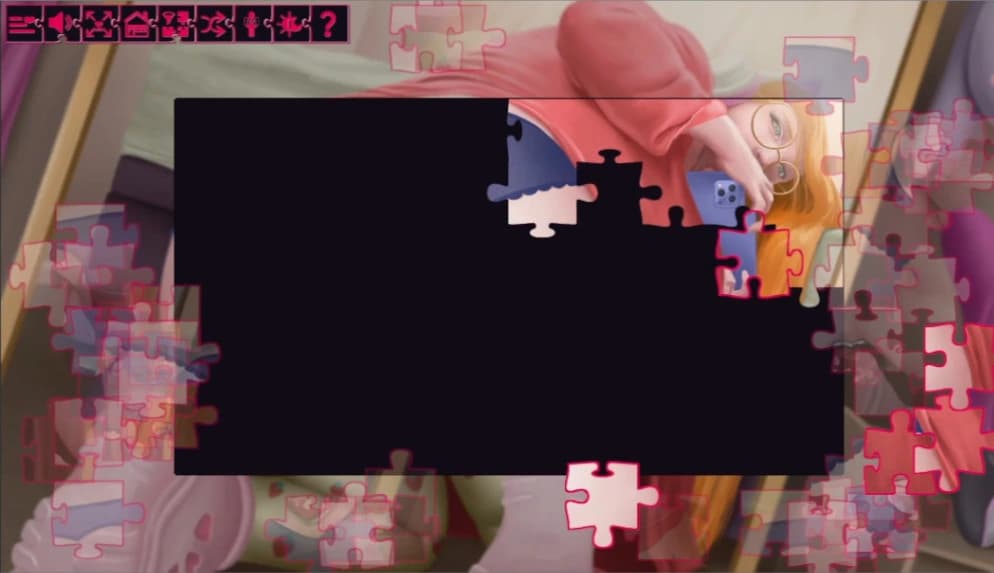 Love Hentai and Puzzles: Gamer Girls screenshot 1