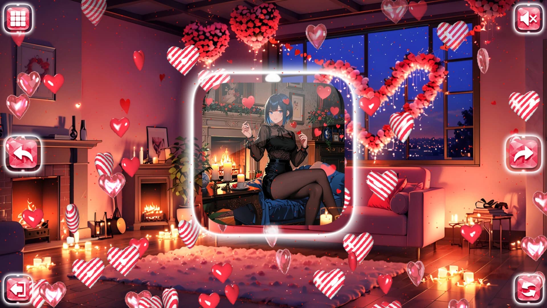 Lovely Anime Puzzle: Valentine screenshot 2