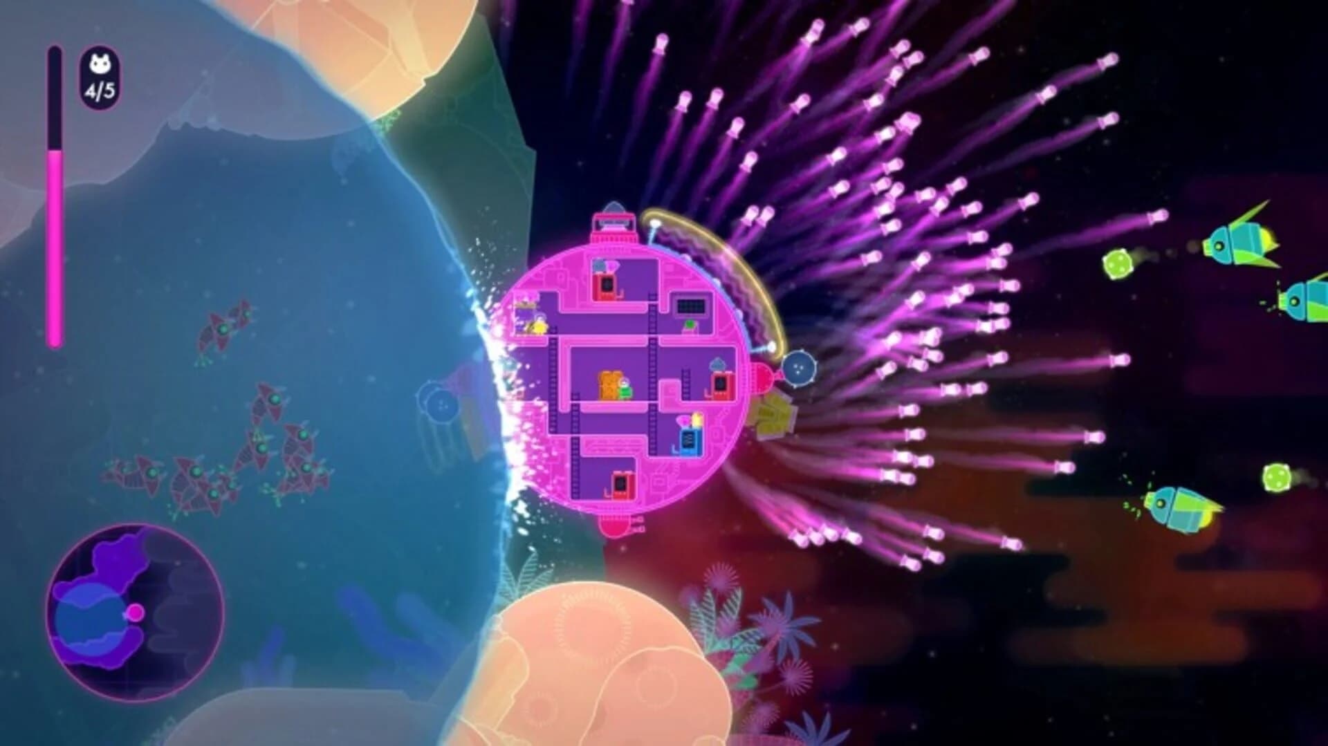 Lovers in a Dangerous Spacetime screenshot 1