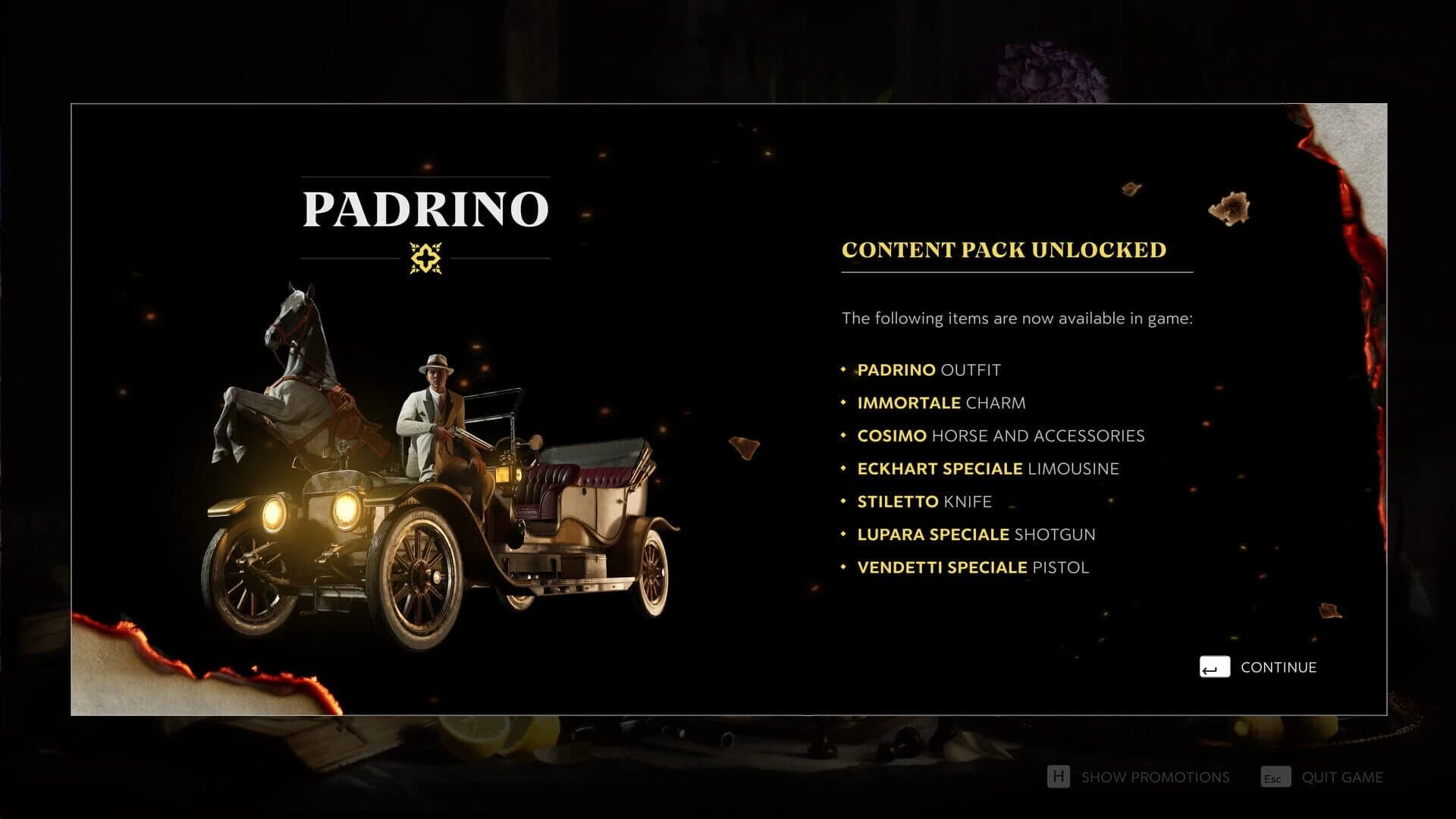 Mafia: The Old Country - Padrino Pack screenshot 1