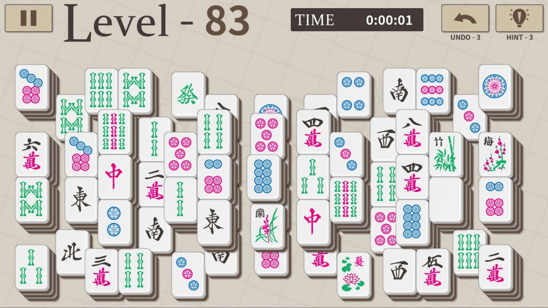 Mahjong Solitaire 100 screenshot 5