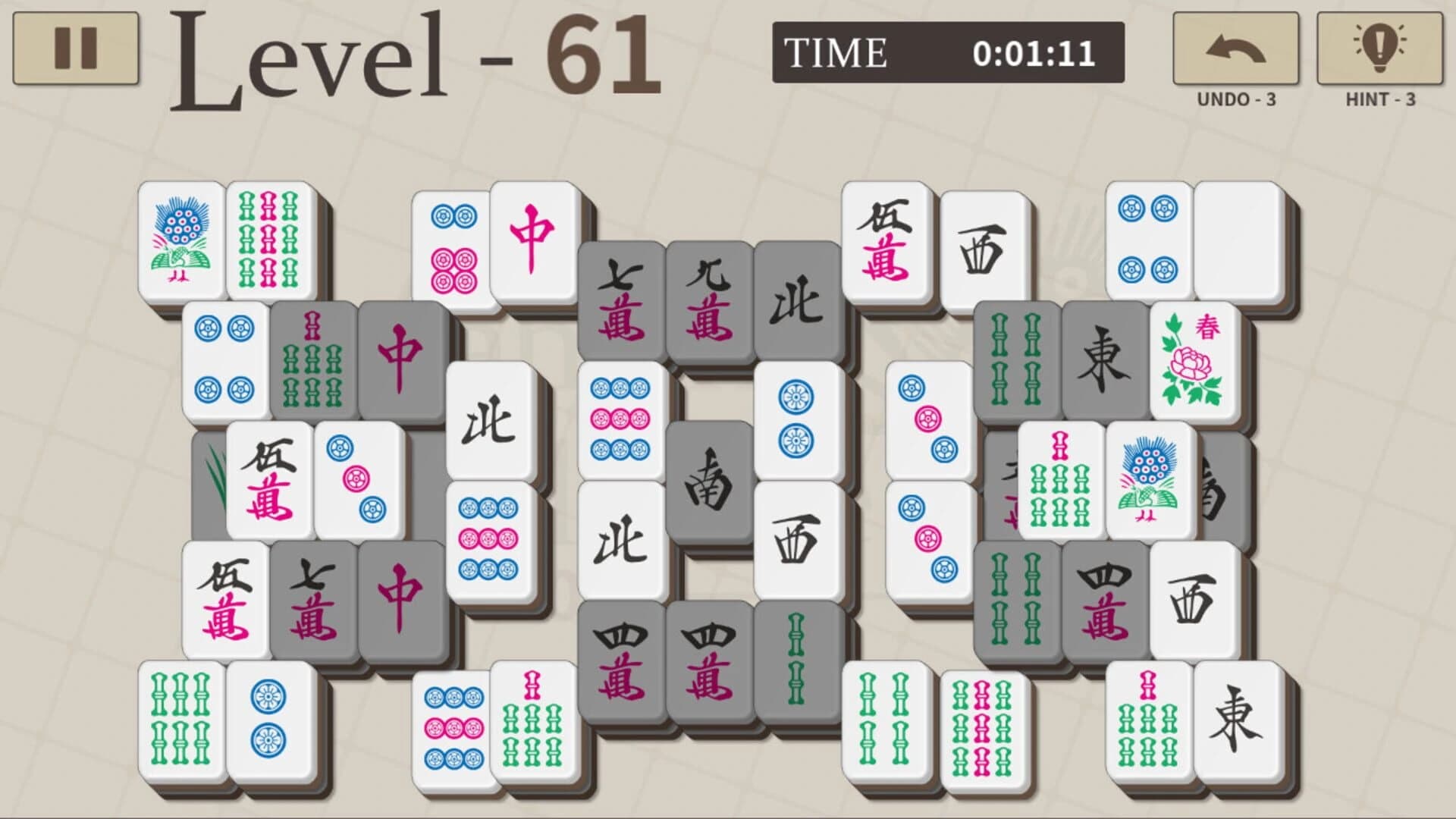 Mahjong Solitaire 100 screenshot 3