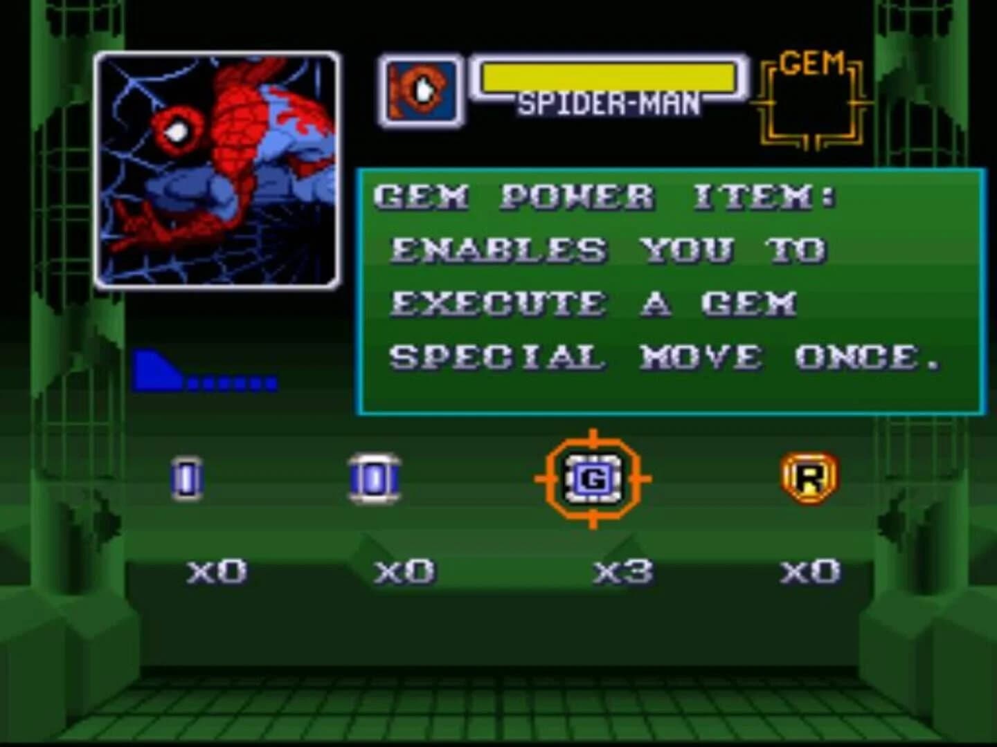 Marvel Super Heroes in War of the Gems screenshot 2