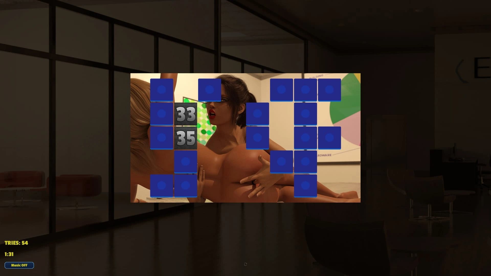 Memory Puzzle: Futanari Boss screenshot 1