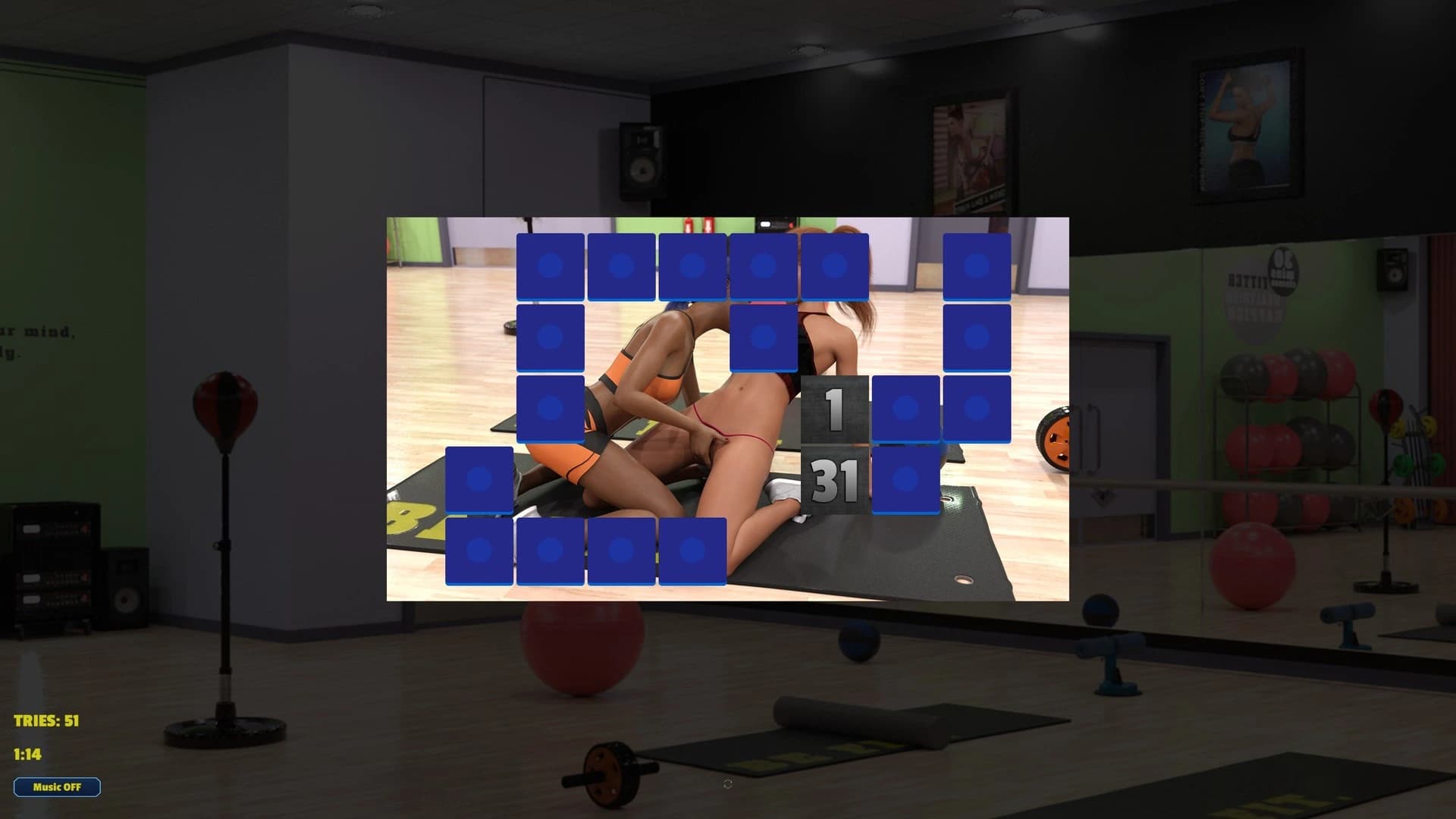 Memory Puzzle: Futanari Gym screenshot 2
