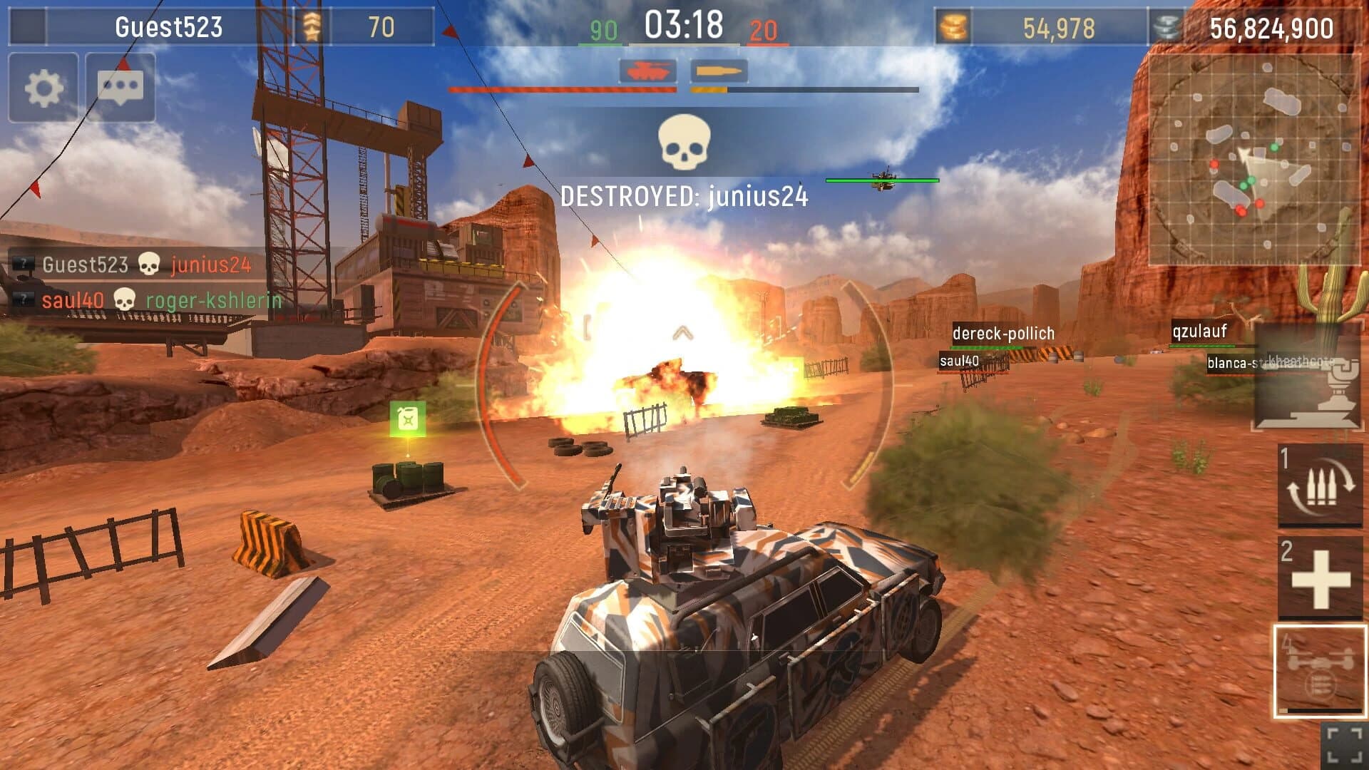 Metal Force: Tank Games Online screenshot 1