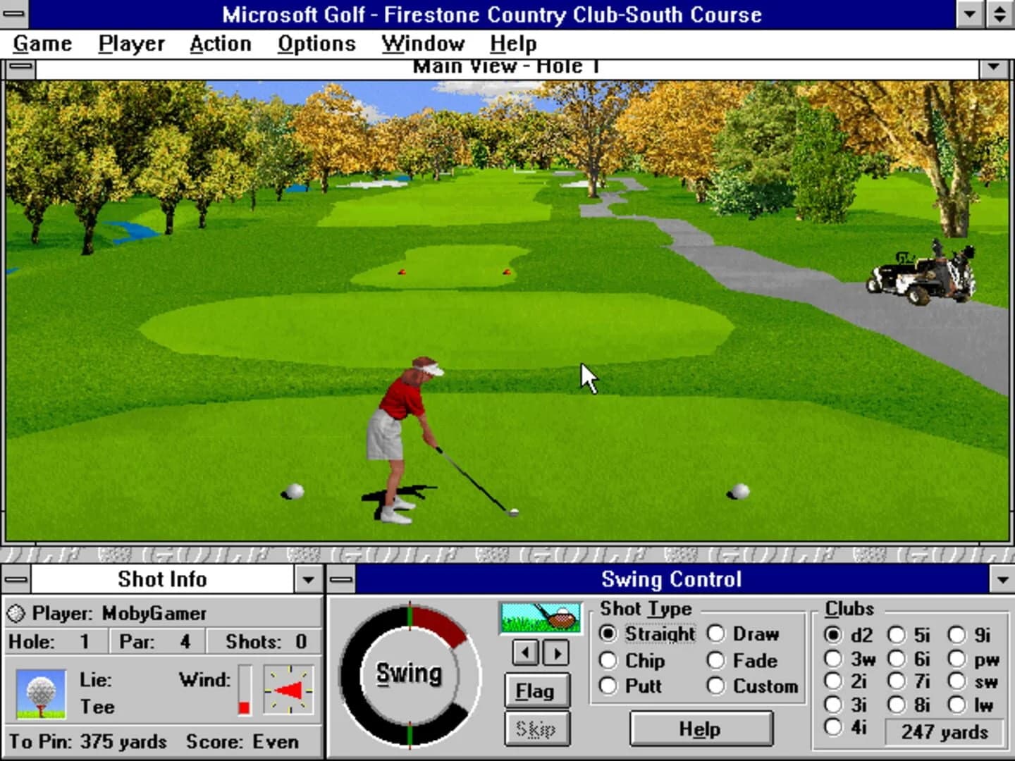 Microsoft Golf 2.0 screenshot 1