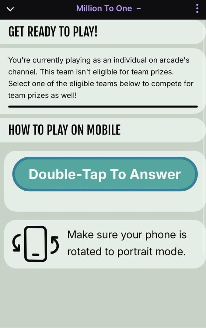 Million to One screenshot 3
