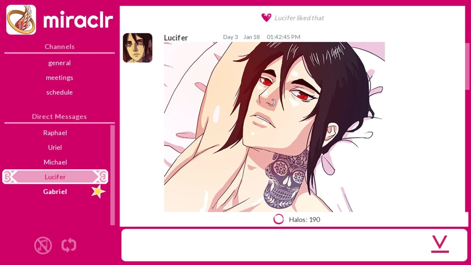 Miraclr: Divine Dating Sim screenshot 1