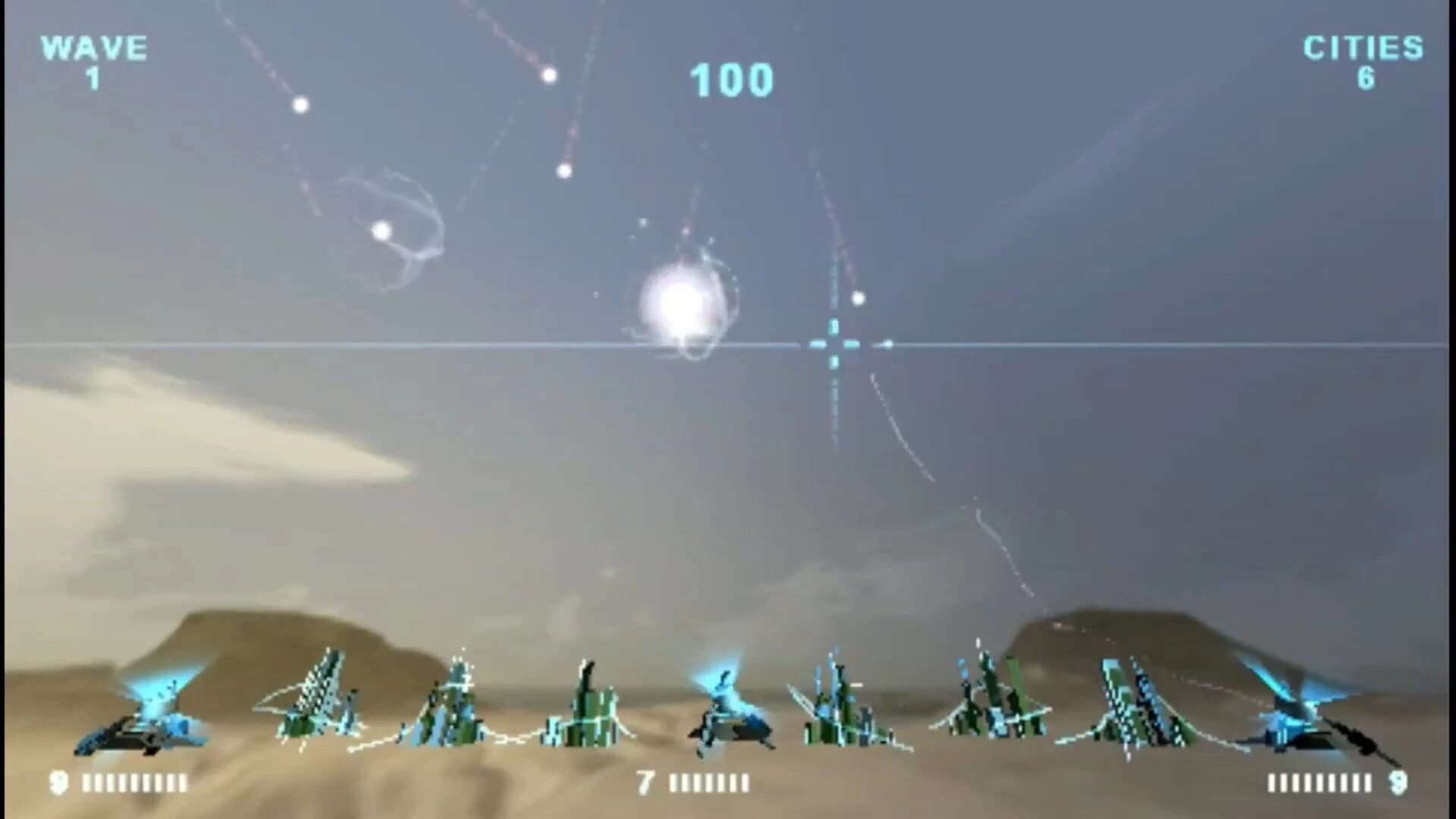 Missile Command: Evolved screenshot 1