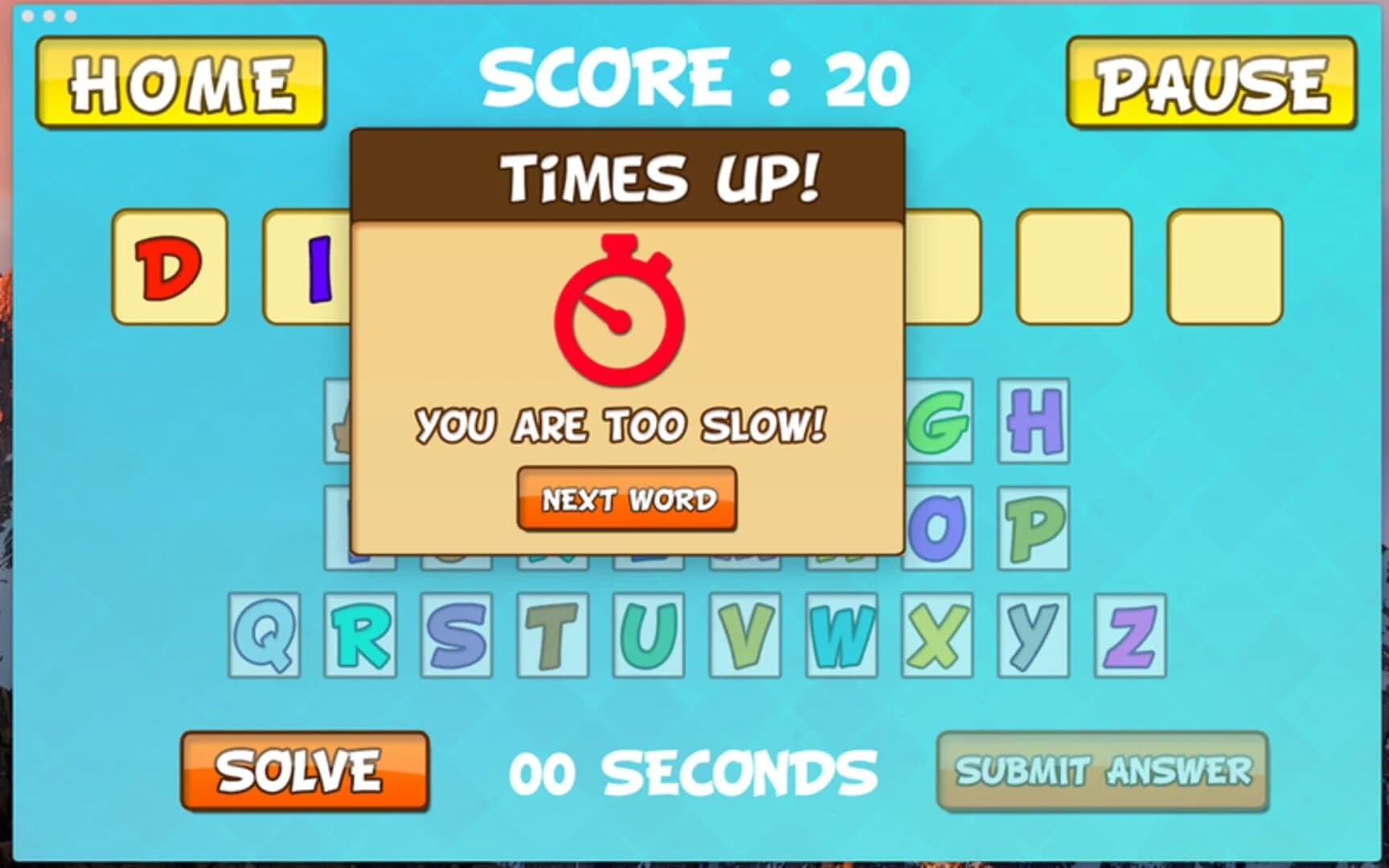 Missing Letters screenshot 3