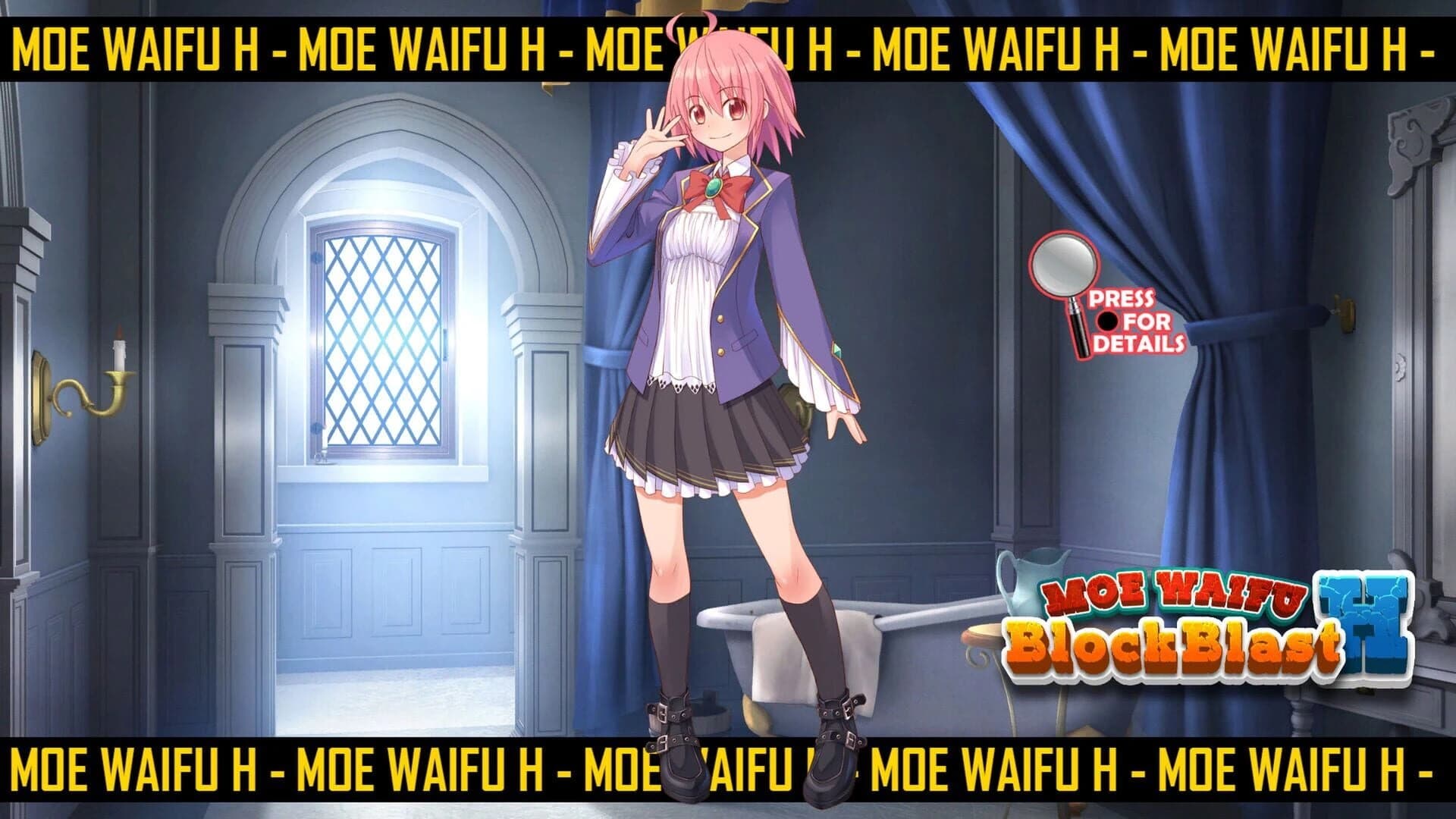 Moe Waifu H: BlockBlast screenshot 1