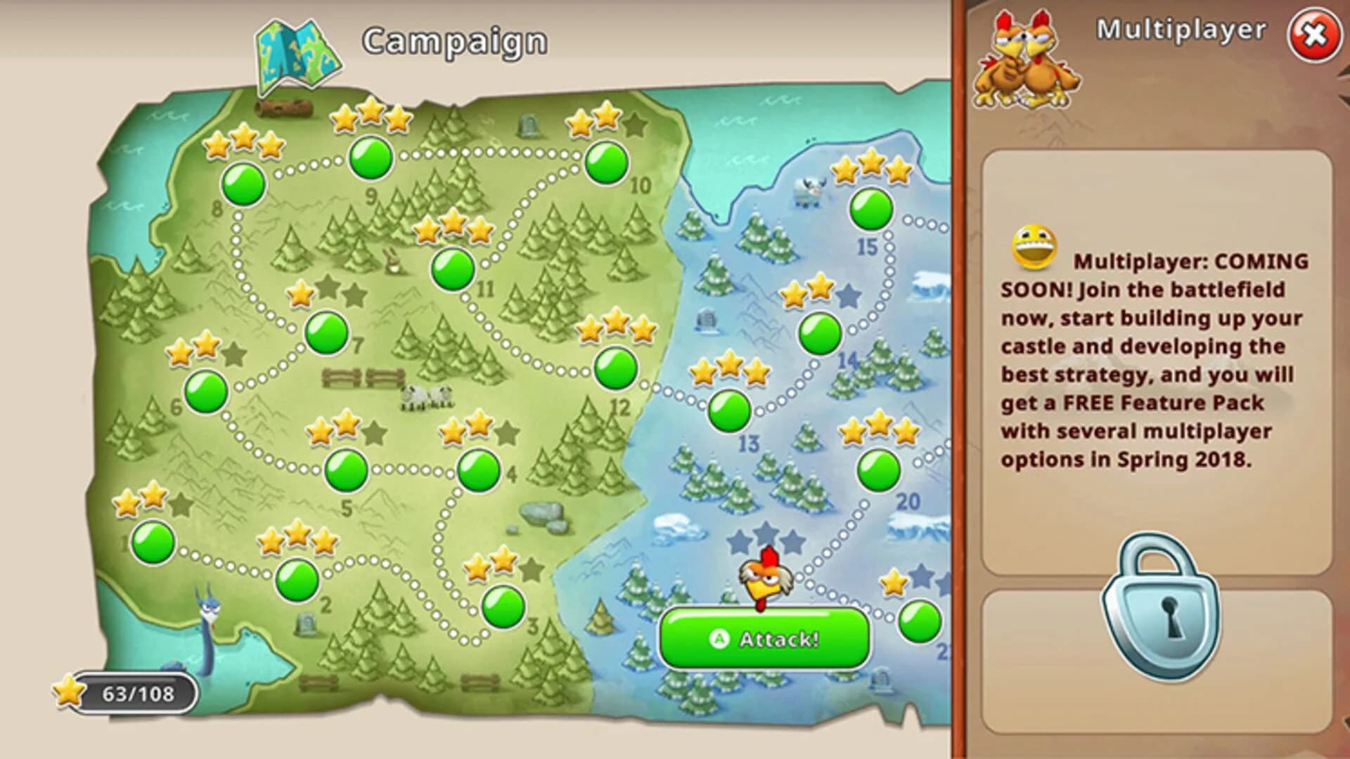 Moorhuhn Knights & Castles screenshot 2