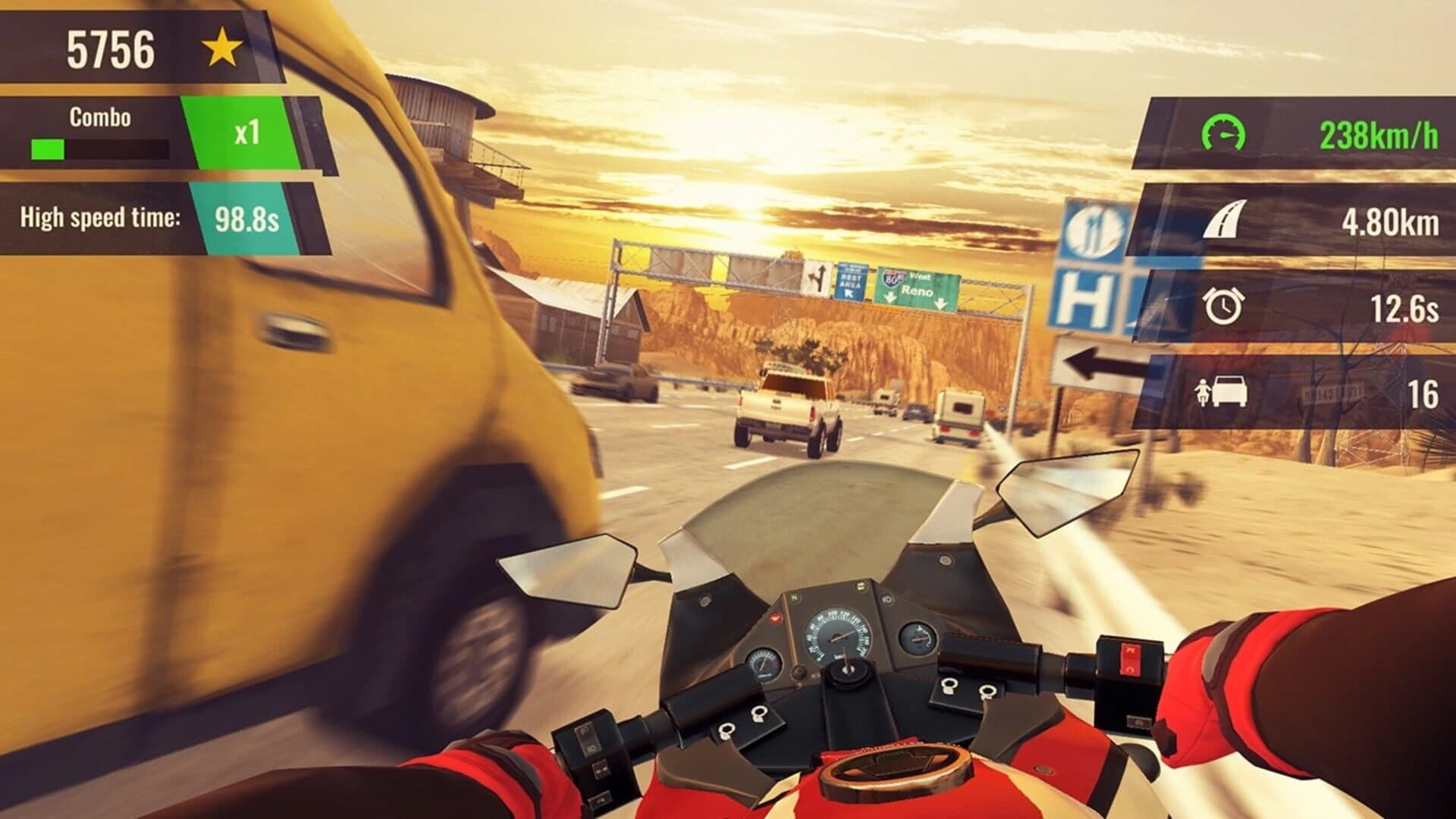 Moto Rush GT Night Chase screenshot 7