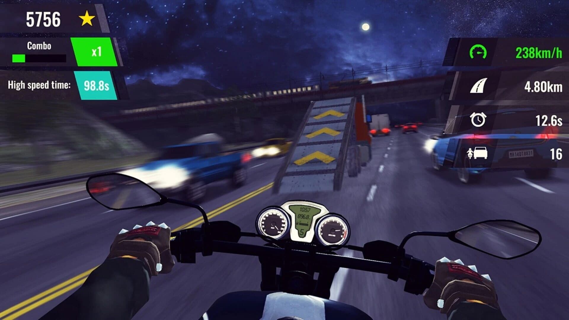 Moto Rush GT Night Chase screenshot 3