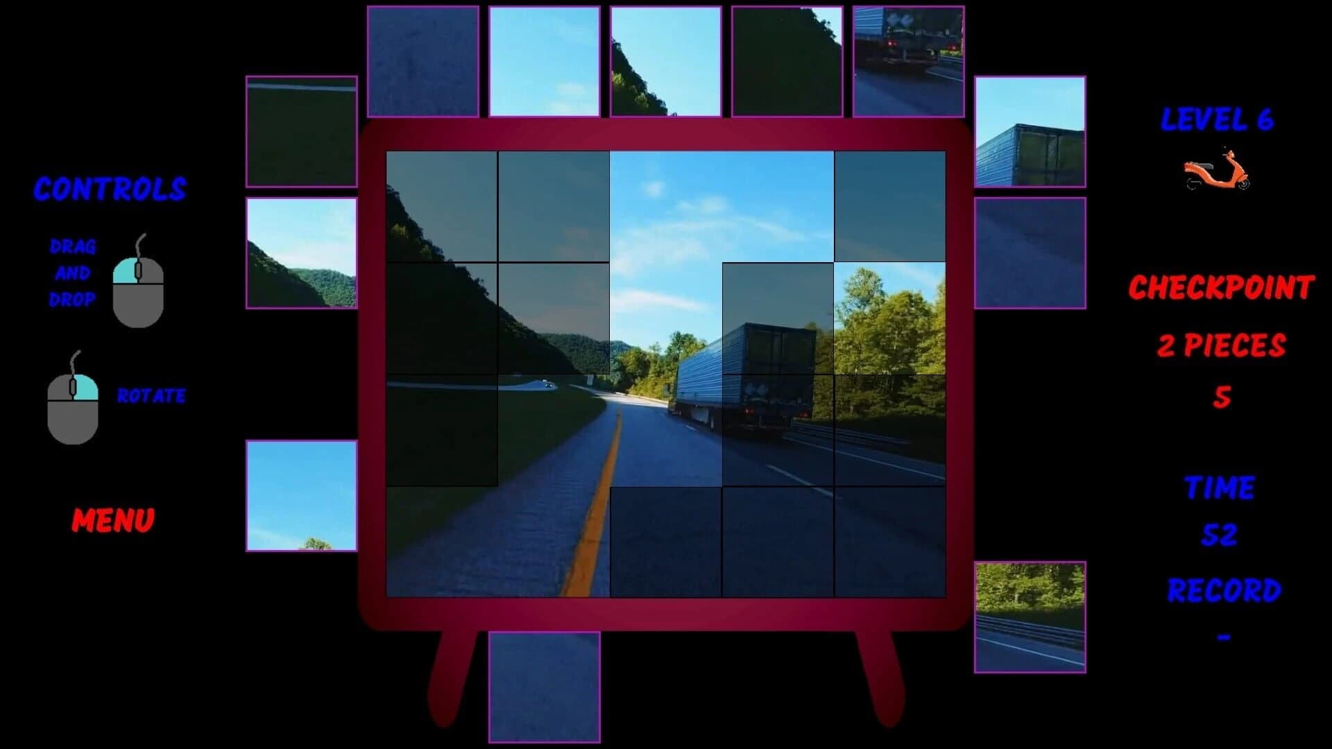 Motorbike Video Puzzle screenshot 1