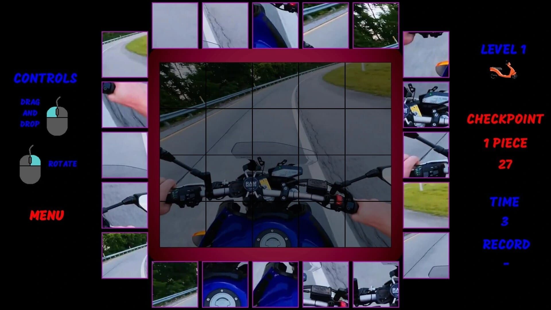 Motorbike Video Puzzle screenshot 3