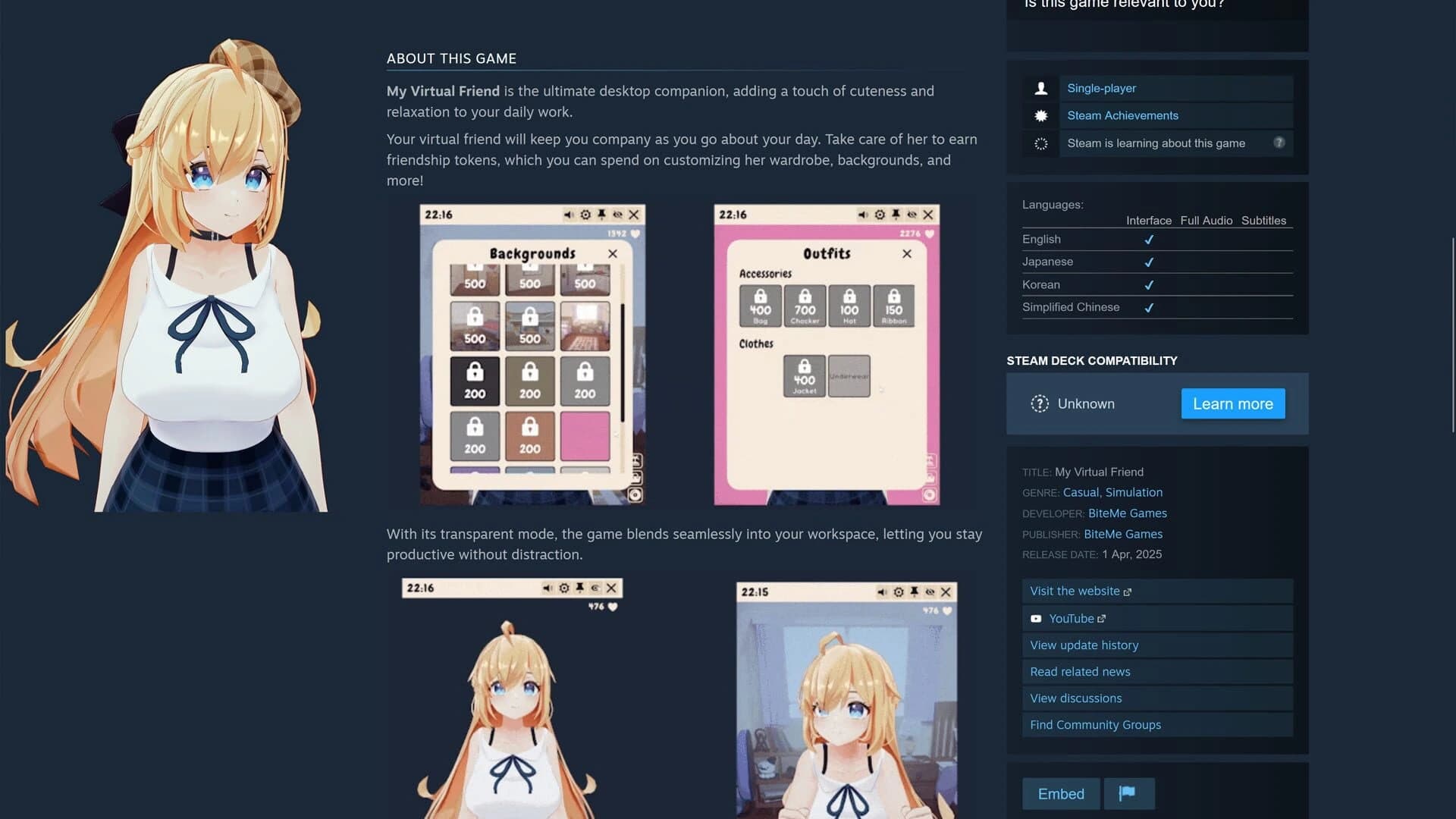 My Virtual Friend screenshot 3