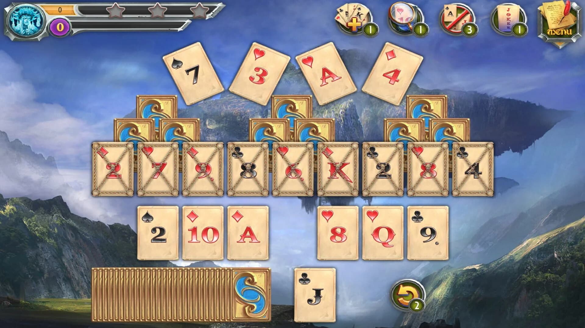 Mystic Journey: Tri Peaks Solitaire screenshot 1