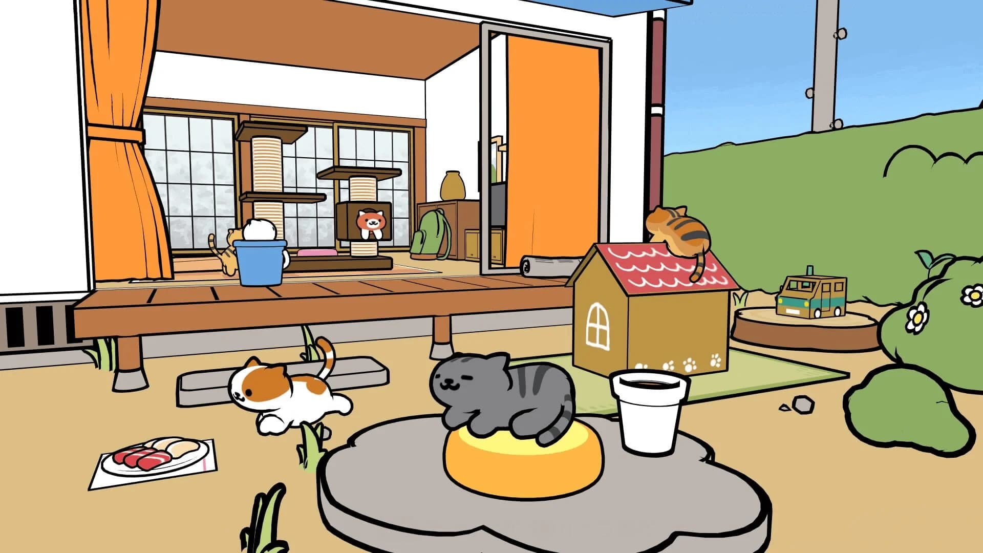 Neko Atsume VR screenshot 1