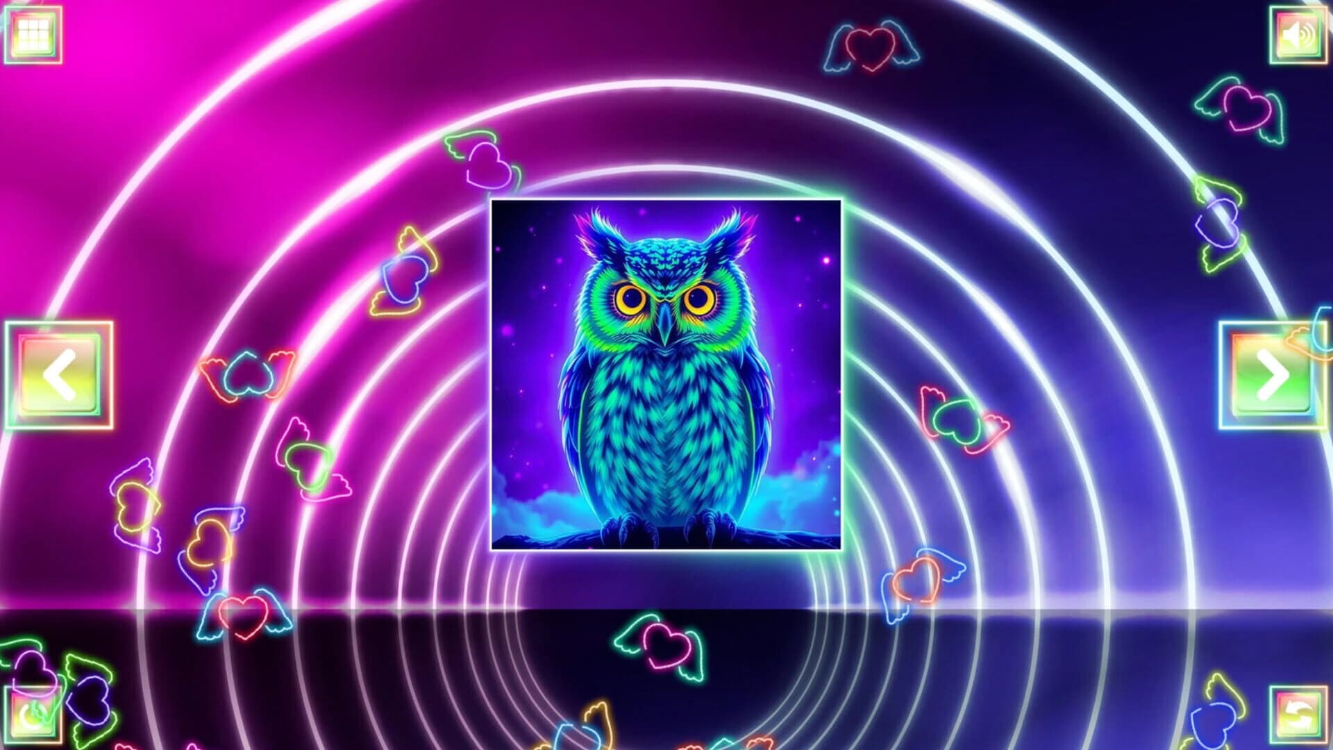 Neon Fantasy: Owls screenshot 2