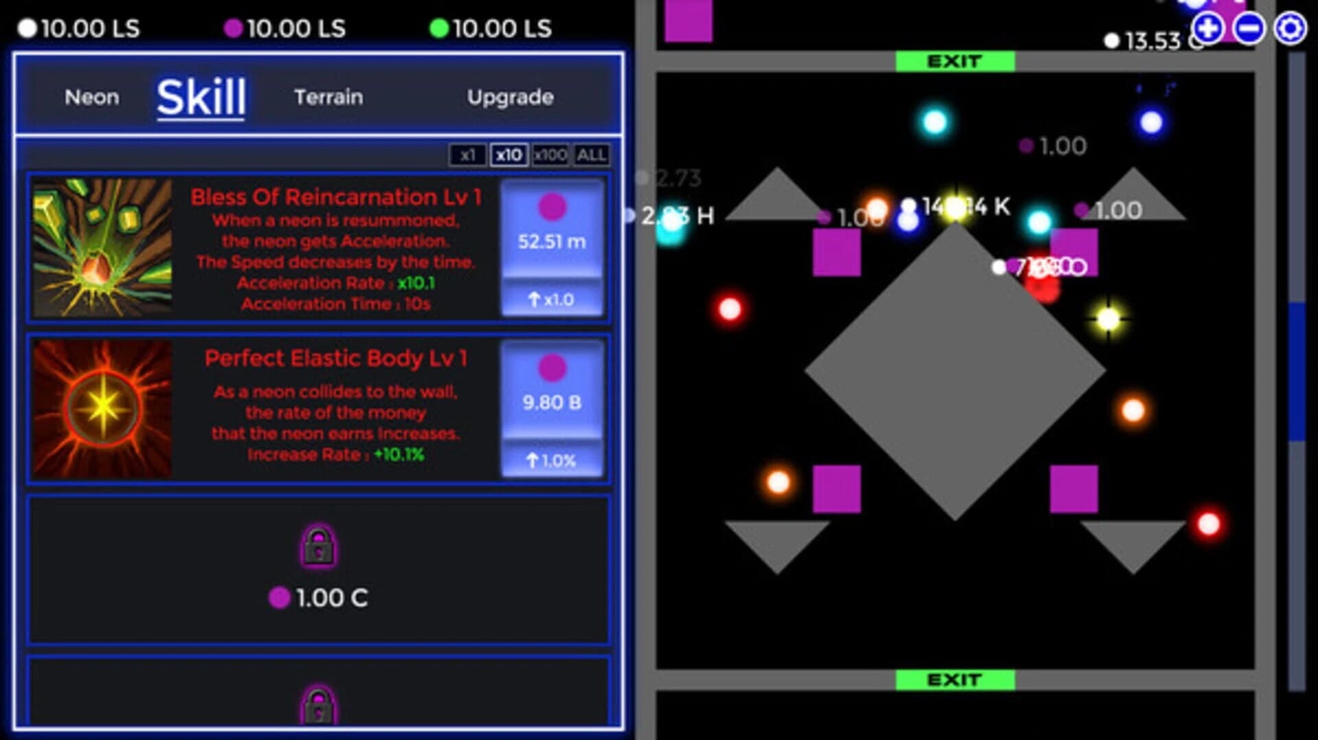 Neon Idle screenshot 2