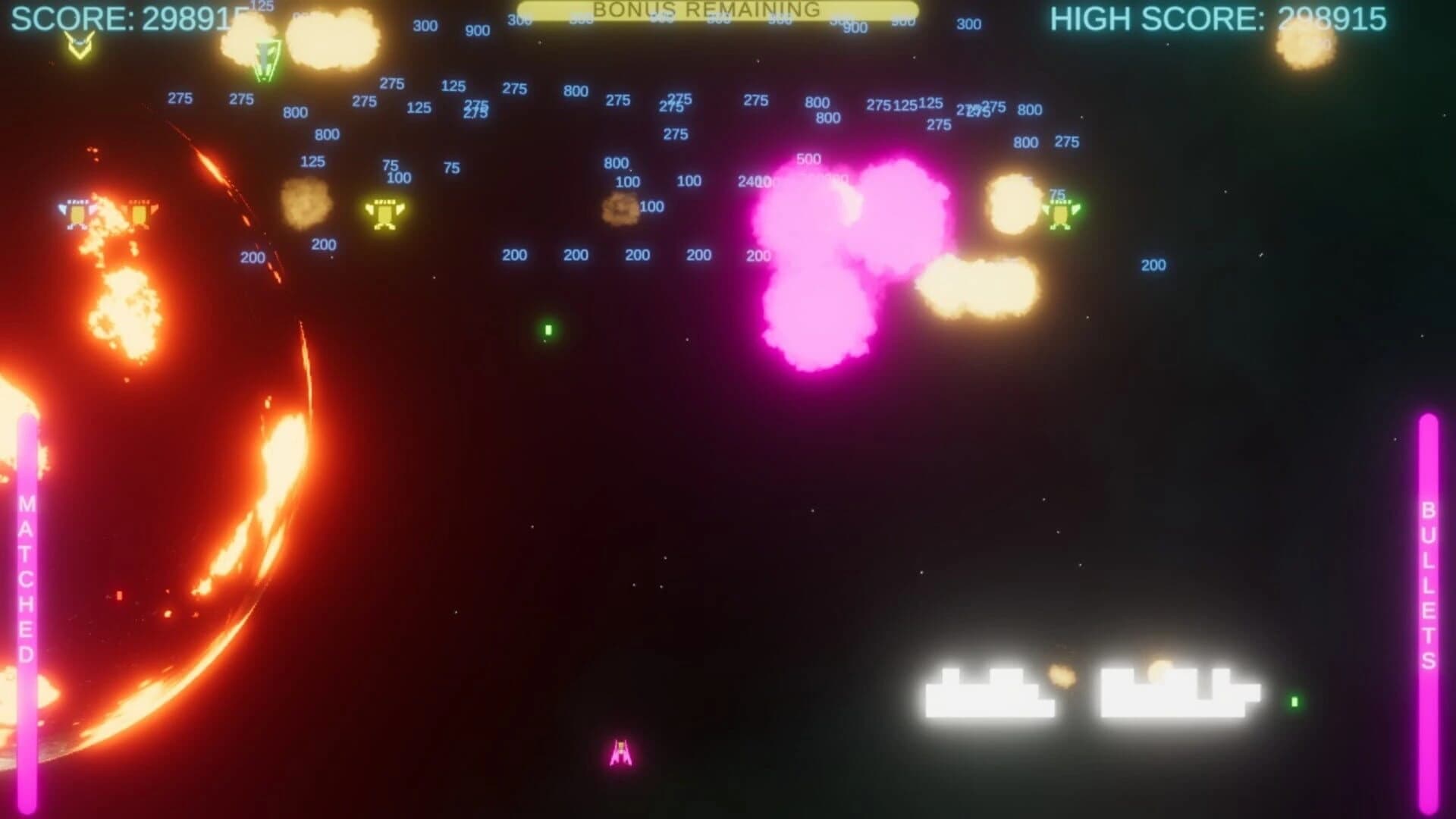 Neon Invaders screenshot 2
