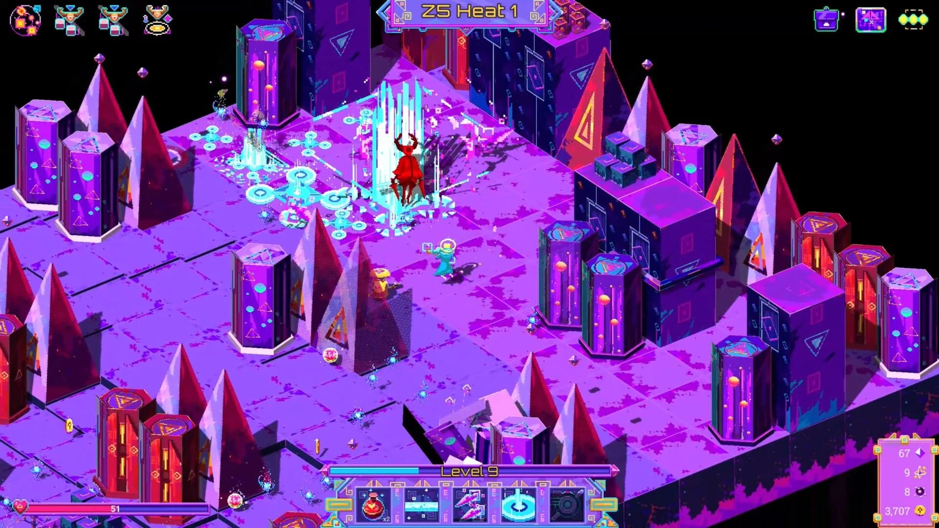 Neon Spellstorm screenshot 1