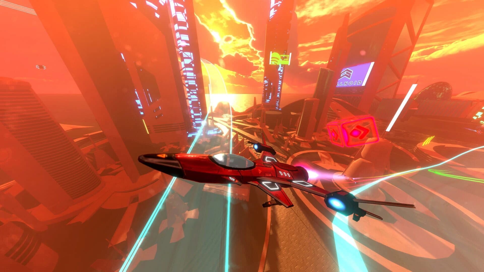 Neon Wings: Air Race screenshot 1