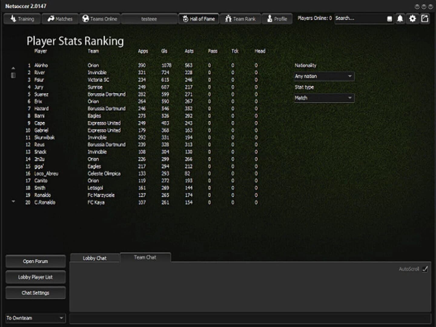 Netsoccer2 screenshot 4