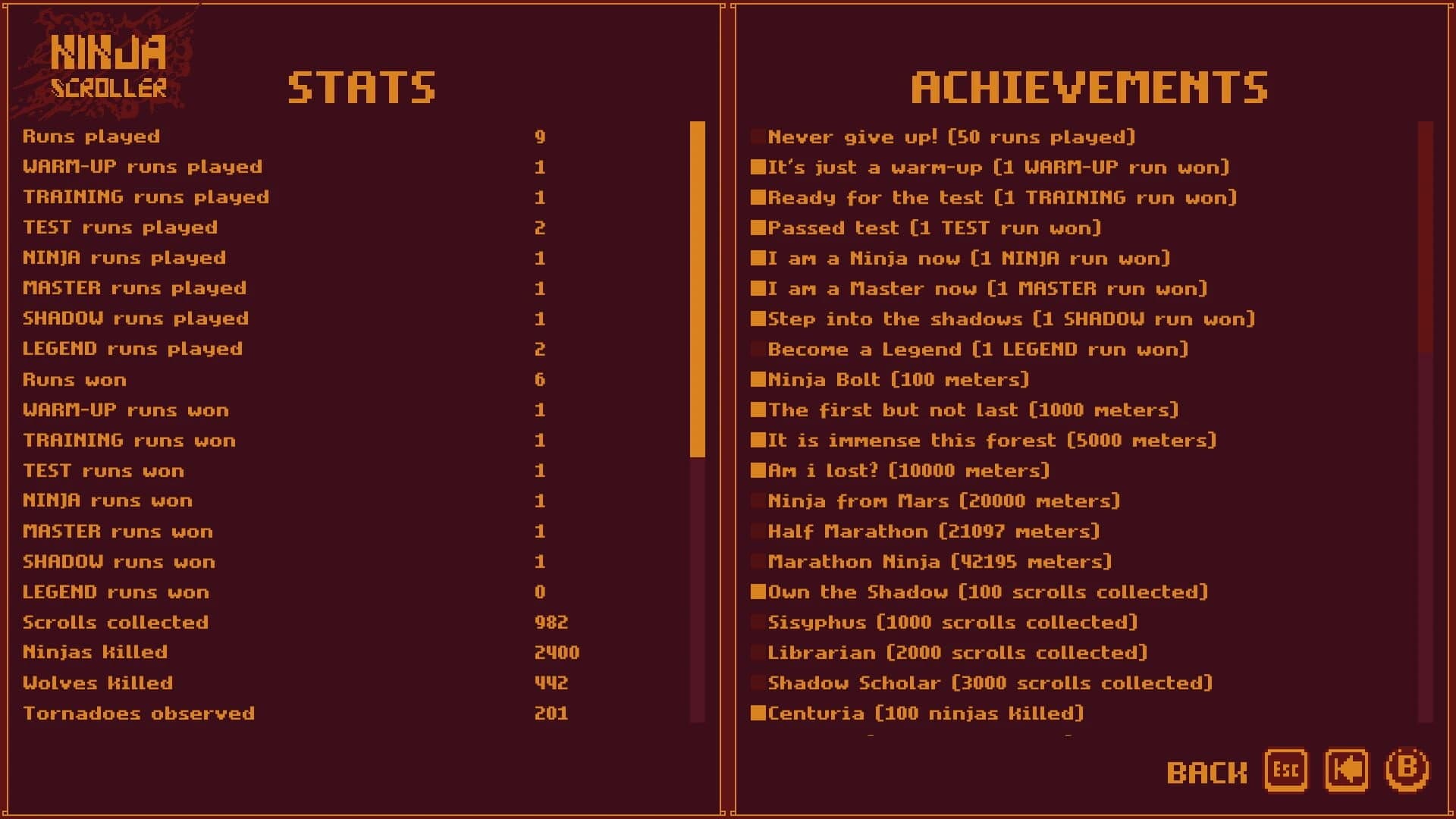 Ninja Scroller screenshot 1
