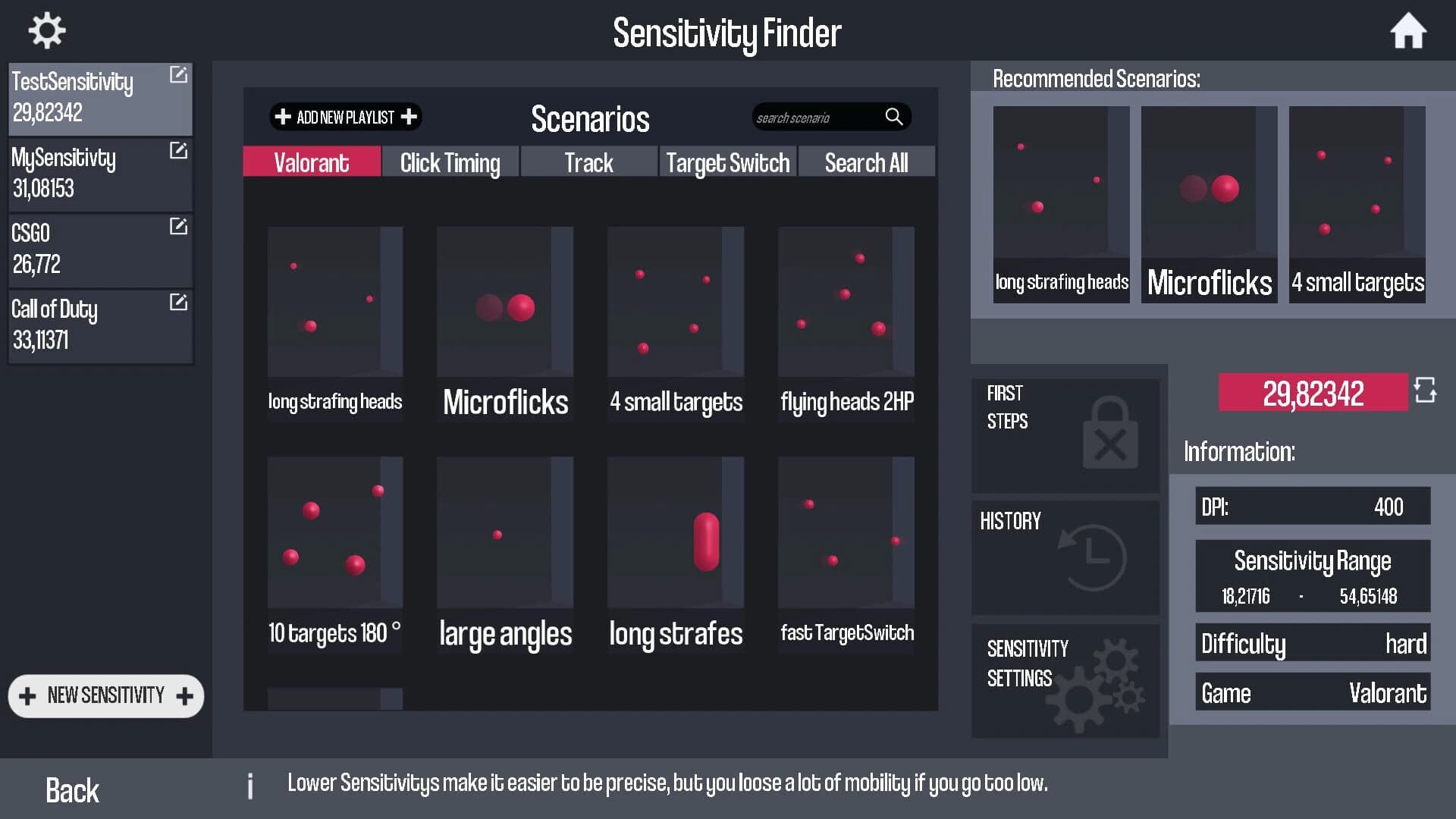 Oblivity: Find your perfect Sensitivity screenshot 5