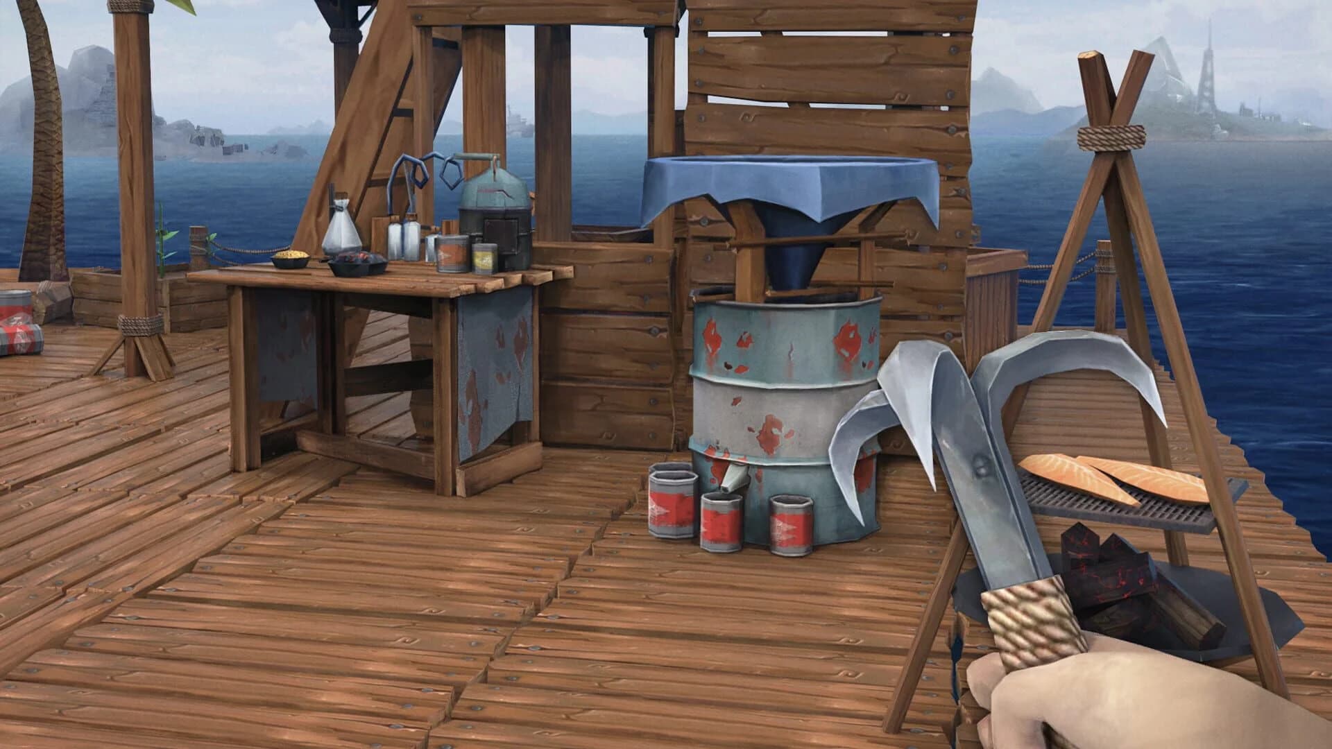 Ocean Nomad: Survival on Raft screenshot 1