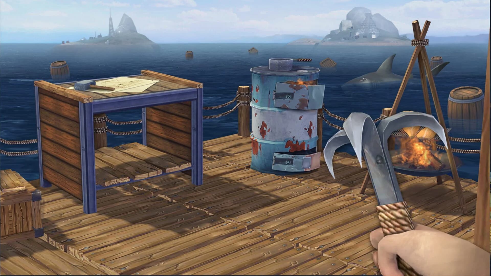 Ocean Nomad: Survival on Raft screenshot 2